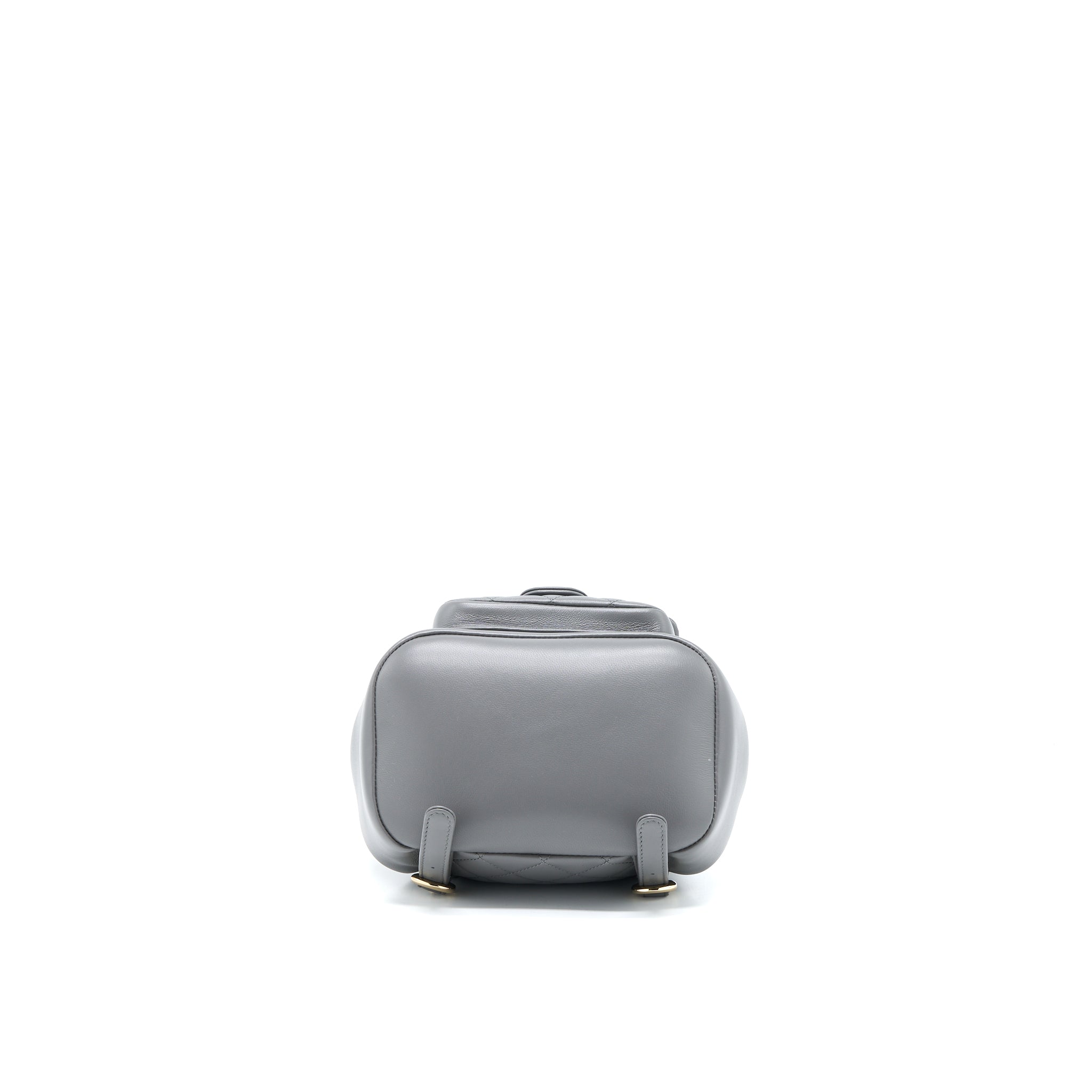 CHANEL 22A MIMI DUMA BACKPACK LAMBSKIN DARK GREY LGHW (MICROCHIP)