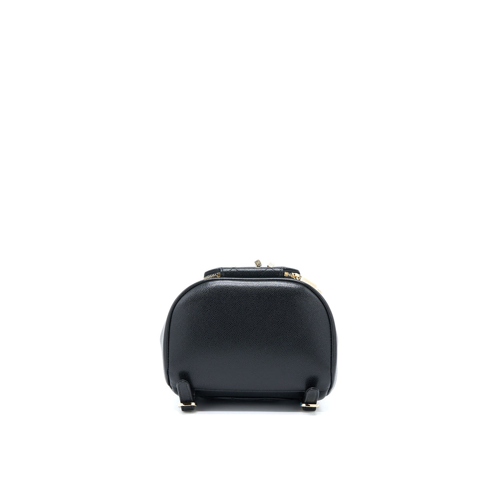 CHANEL 22B AFFINITY MINI BACKPACK CAVIAR BLACK LGHW(MICROCHIP)