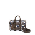 LOUIS VUITTON KEEPALL BANBOULIERE 25 MONOGRAM CHESS MONOGRAM CANVAS/TRANSPARENT PVC BROWN HARDWARE