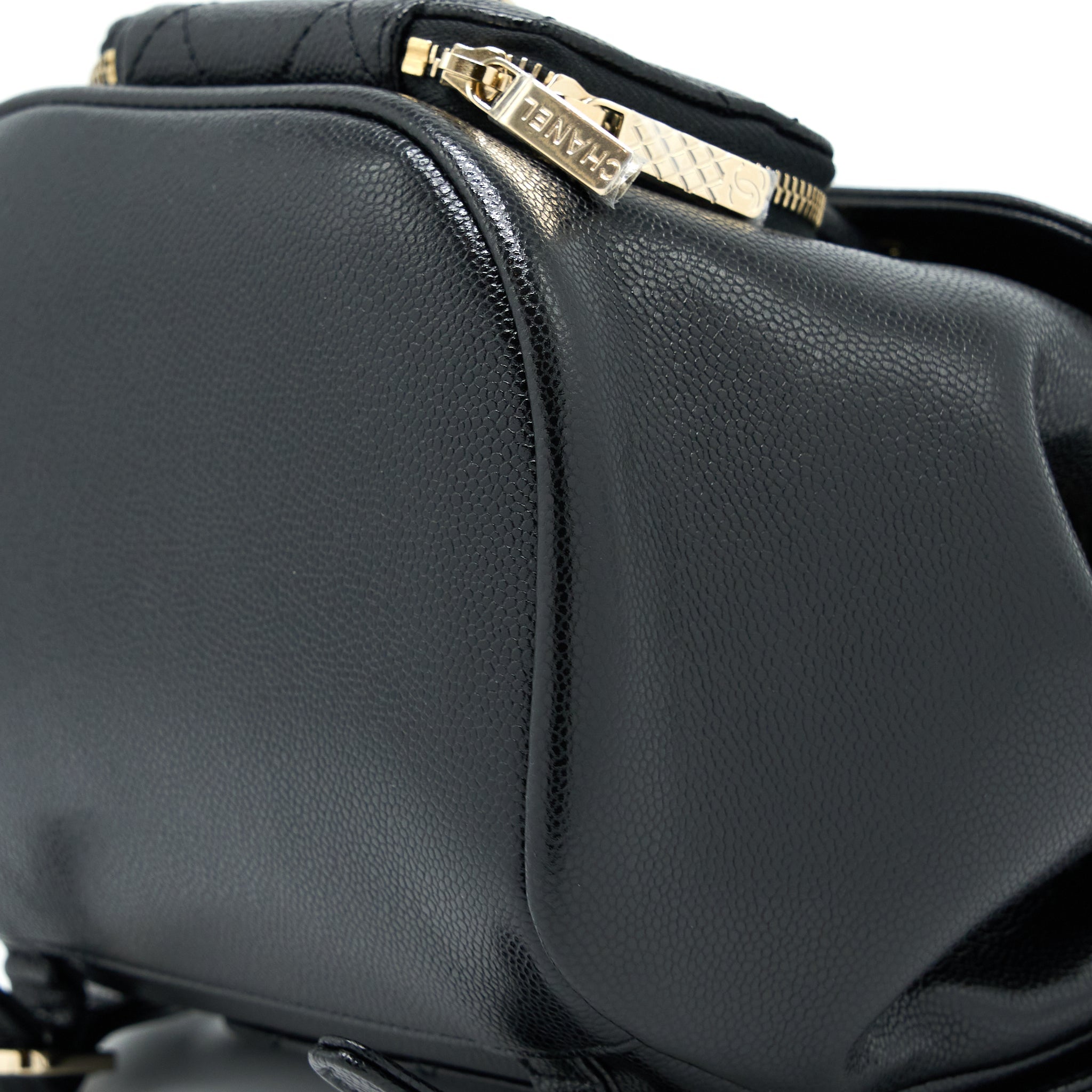 CHANEL 22B AFFINITY MINI BACKPACK CAVIAR BLACK LGHW(MICROCHIP)