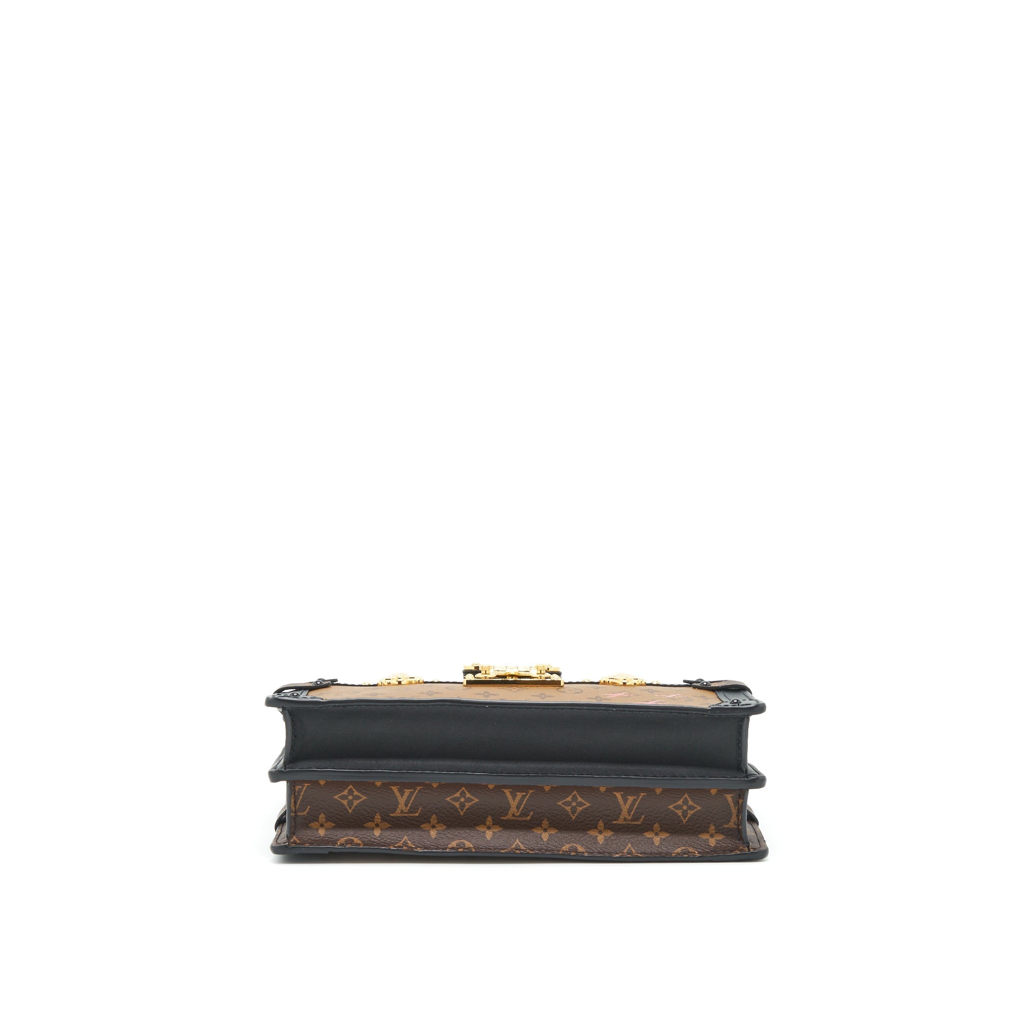 LOUIS VUITTON TRUNK CLUTCH BAG MONOGRAM REVERSE CANVAS YEAR 2019