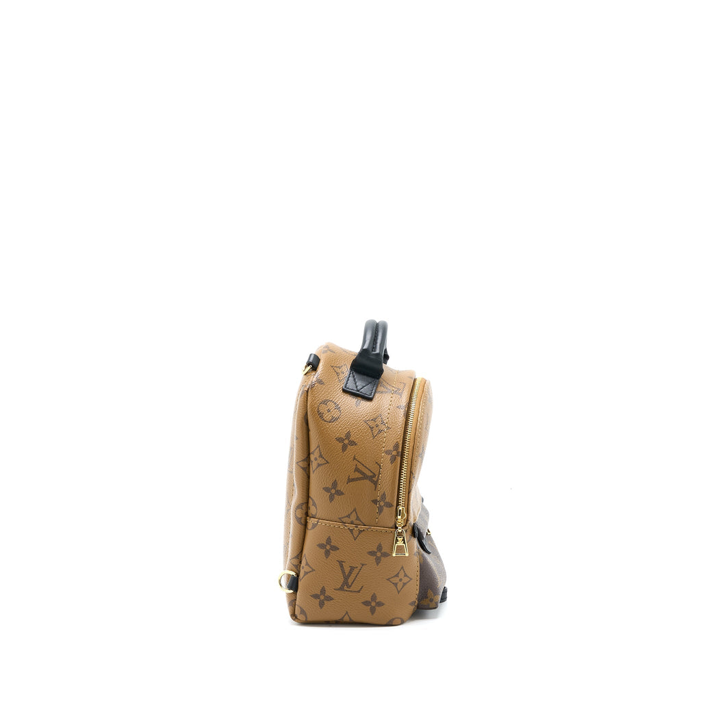 LOUIS VUITTON PALM SPRINGS MINI BACKPACK MONOGRAM REVERSE CANVAS GHW