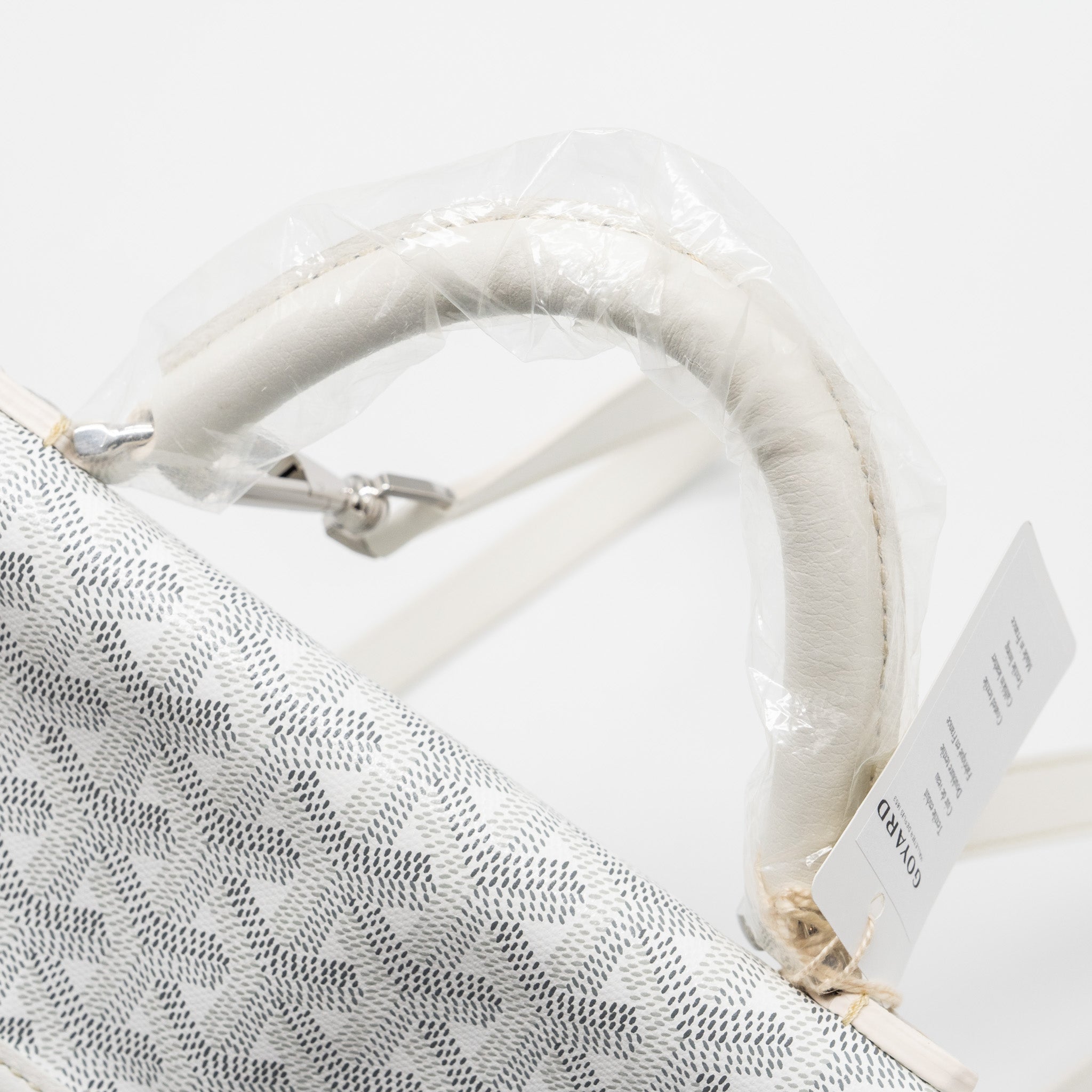 GOYARD SAINT LEGER BACKPACK GOYARDINE CANVAS WHITE SHW