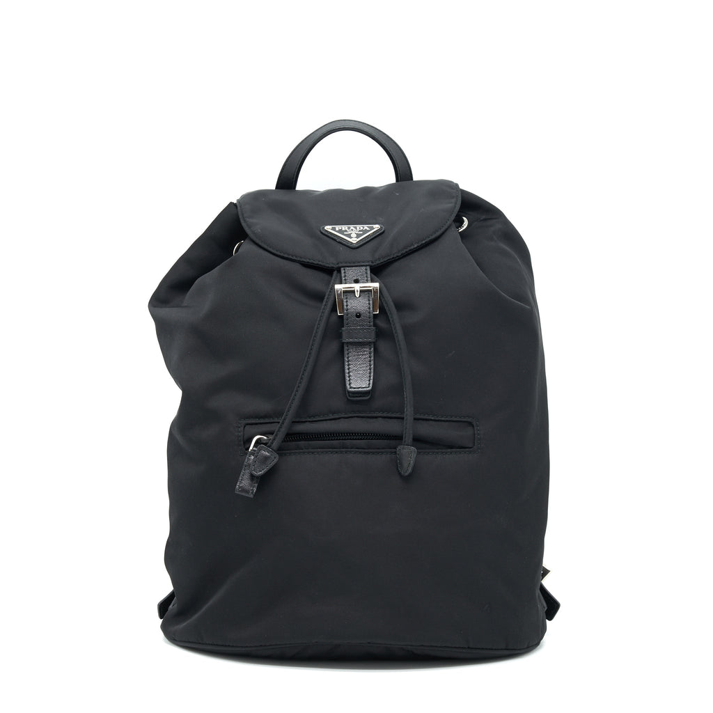 PRADA NYLON BACKPACK BLACK SHW