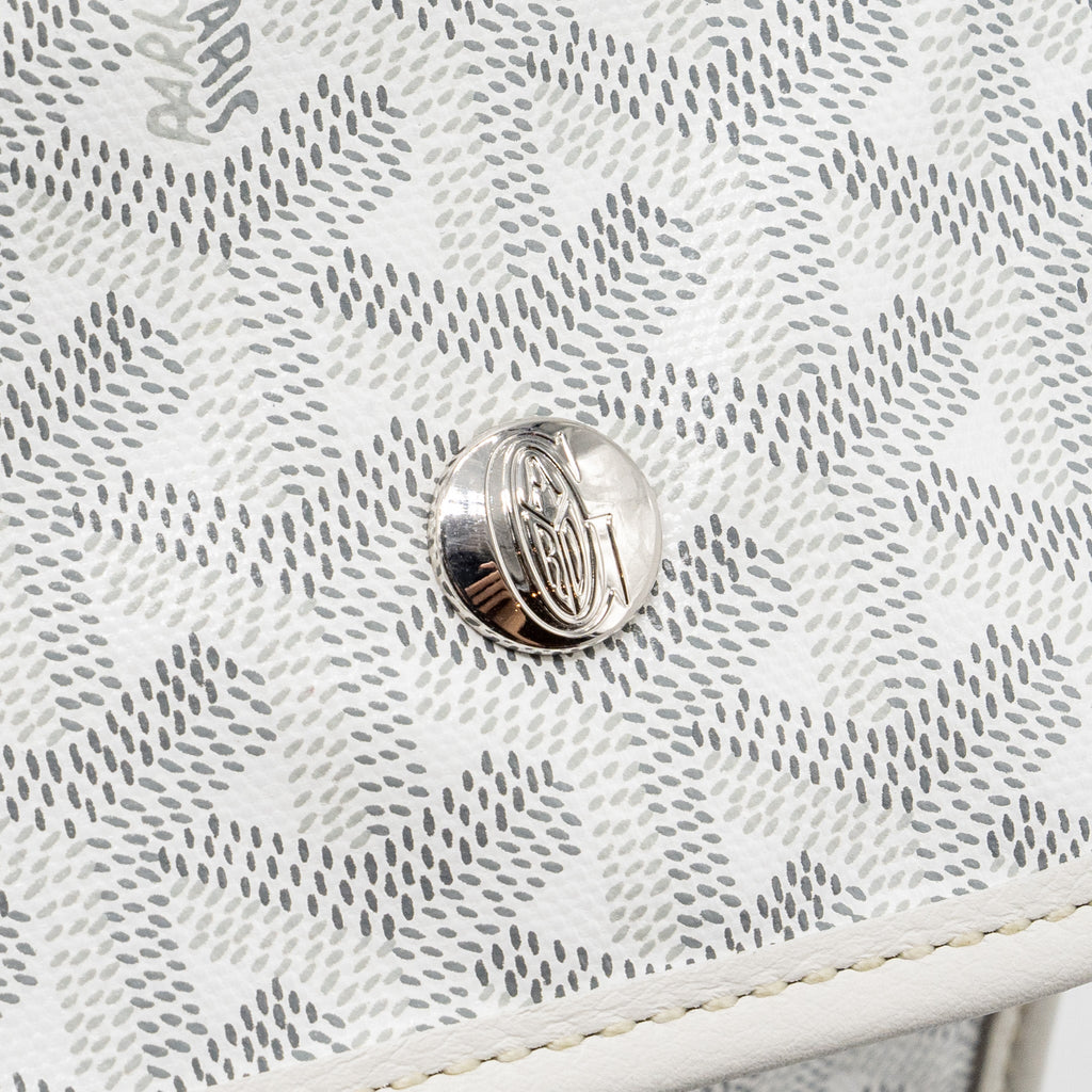 GOYARD SAINT LEGER BACKPACK GOYARDINE CANVAS WHITE SHW