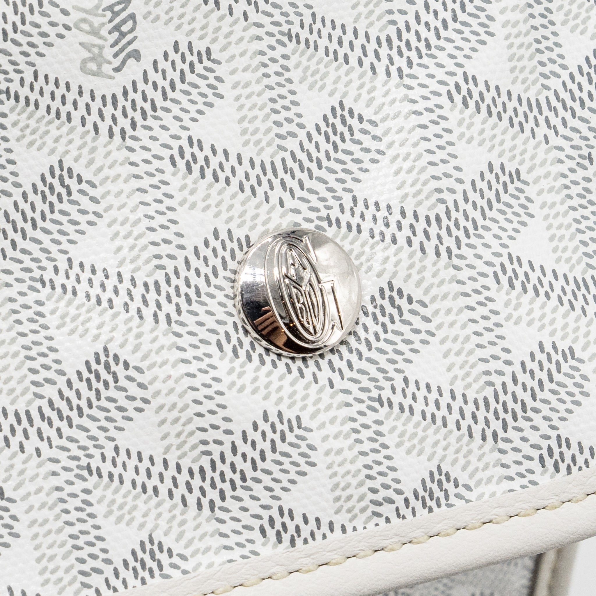 GOYARD SAINT LEGER BACKPACK GOYARDINE CANVAS WHITE SHW