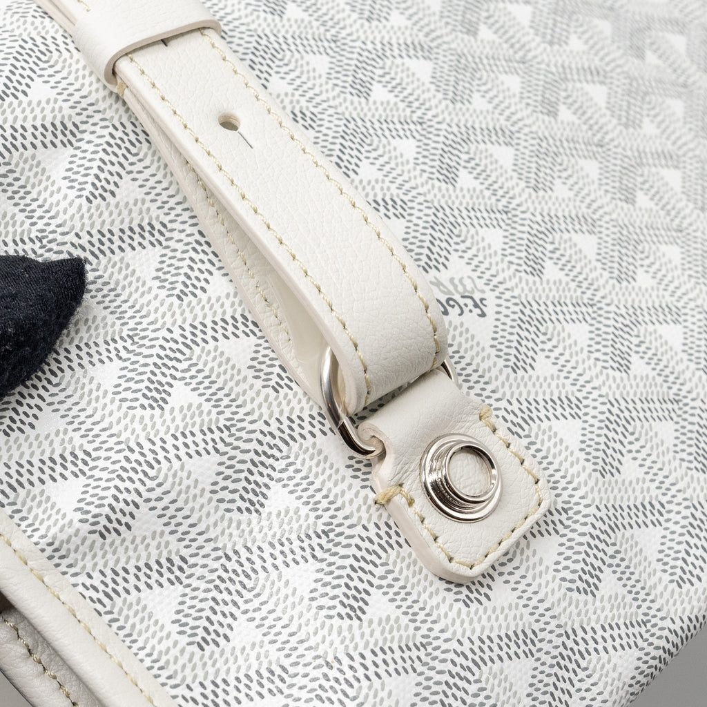 GOYARD SAINT LEGER BACKPACK GOYARDINE CANVAS WHITE SHW