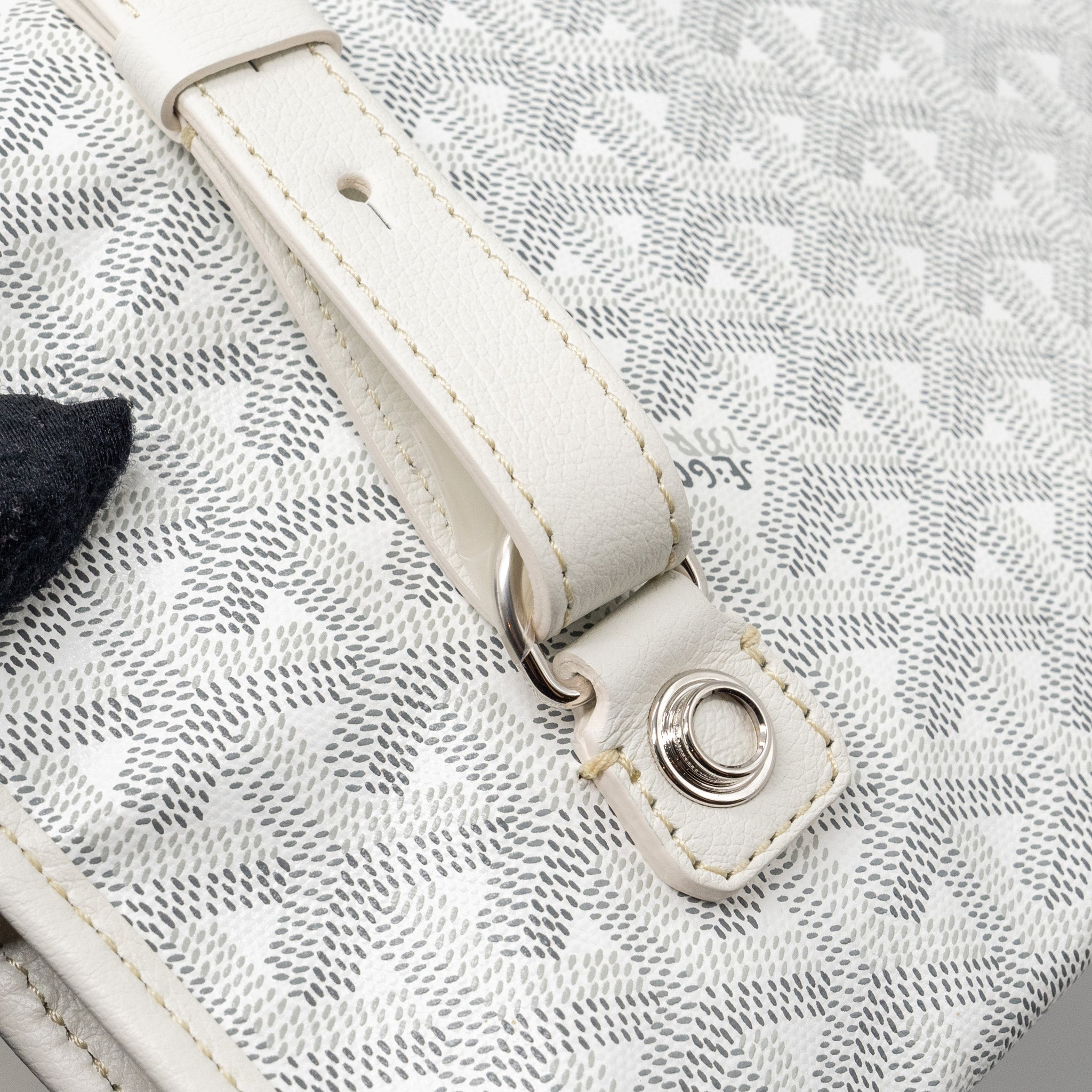 GOYARD SAINT LEGER BACKPACK GOYARDINE CANVAS WHITE SHW