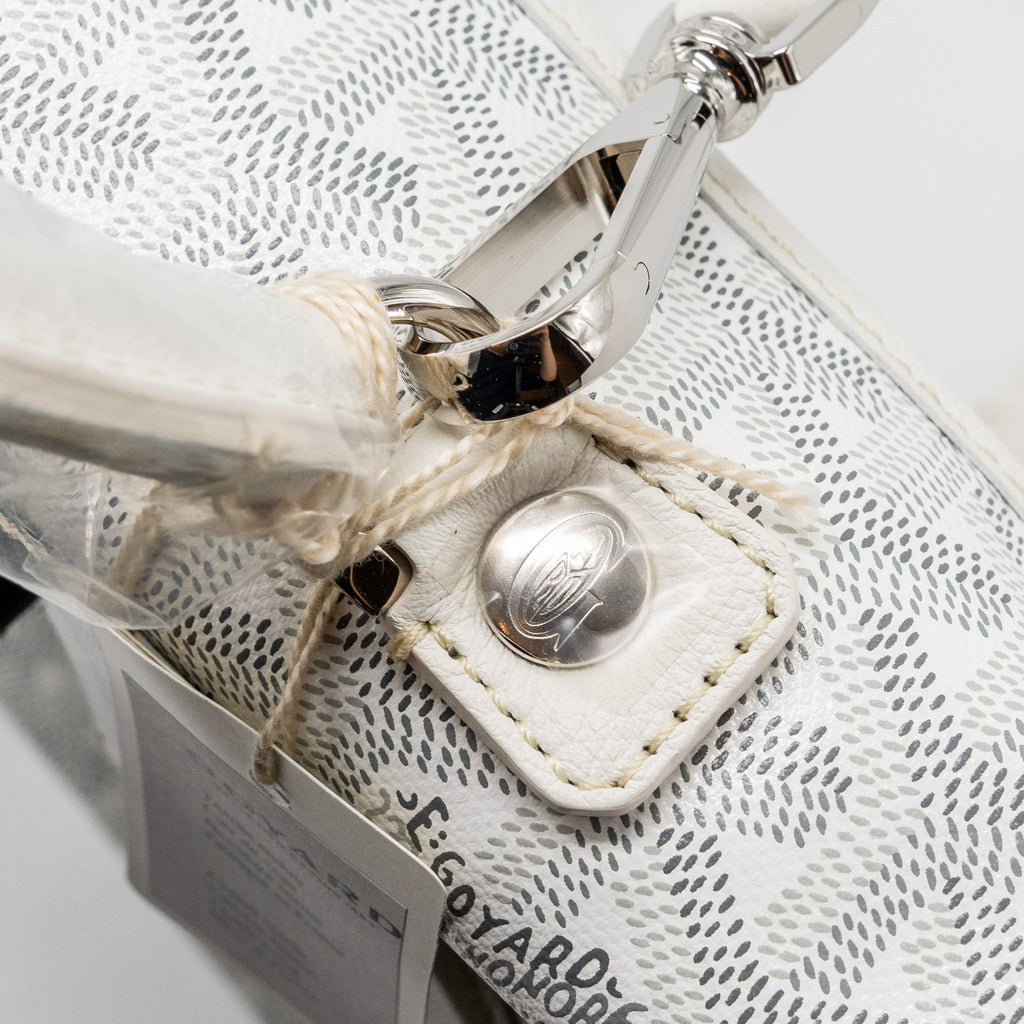 GOYARD SAINT LEGER BACKPACK GOYARDINE CANVAS WHITE SHW