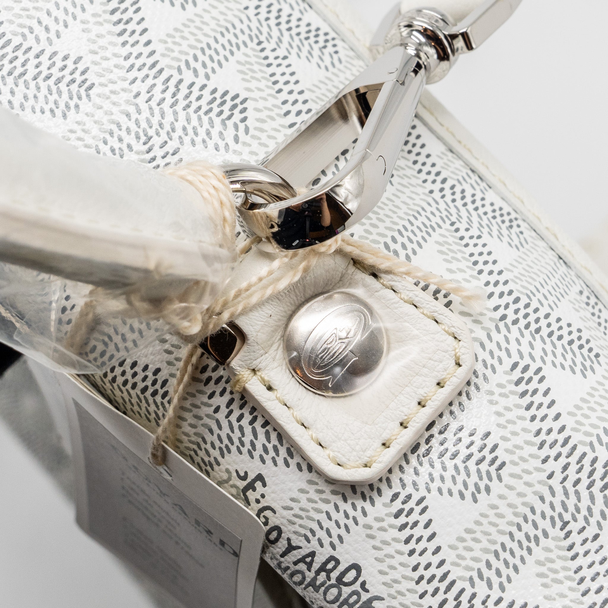 GOYARD SAINT LEGER BACKPACK GOYARDINE CANVAS WHITE SHW