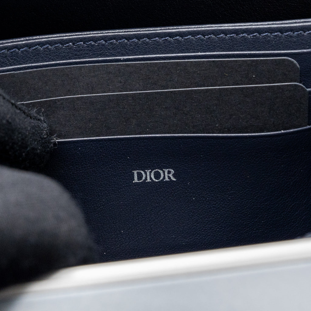 DIOR X RIMOWA CLUTCH TRUNK BAG ALUMINIUM / CALFSKIN SILVER / BLACK SHW