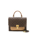 LOUIS VUITTON MARIGNAN TOP HANDLE MESSENGER BAG MONOGRAM CANVAS BROWN GHW