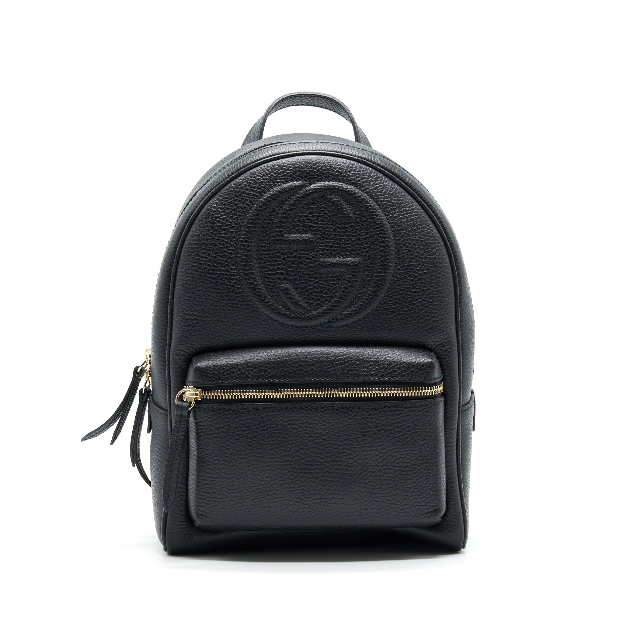 GUCCI SOHO LEATHER BACKPACK BLACK