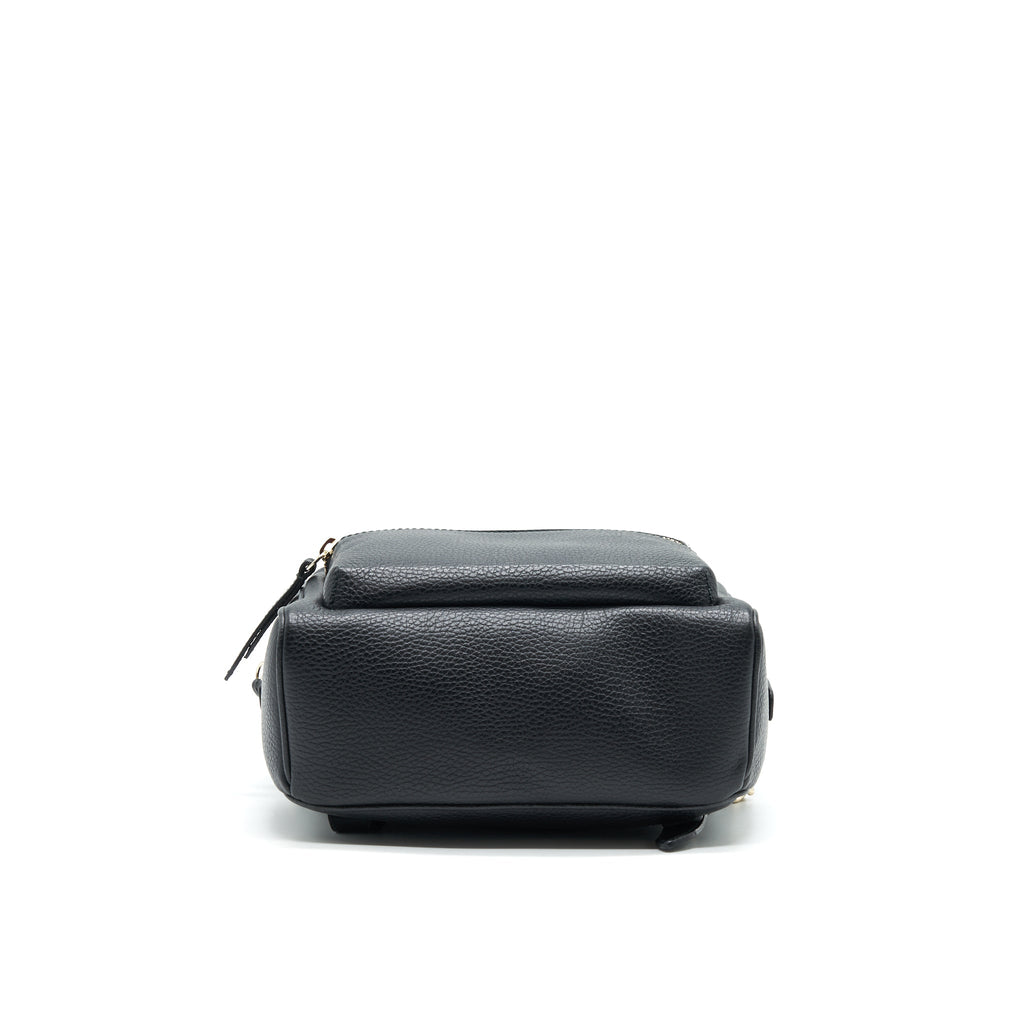 GUCCI SOHO LEATHER BACKPACK BLACK