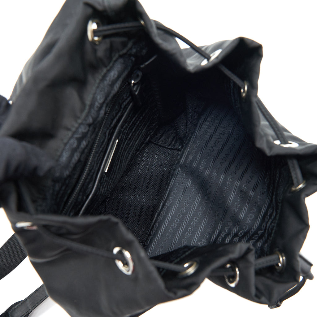 PRADA NYLON BACKPACK BLACK SHW