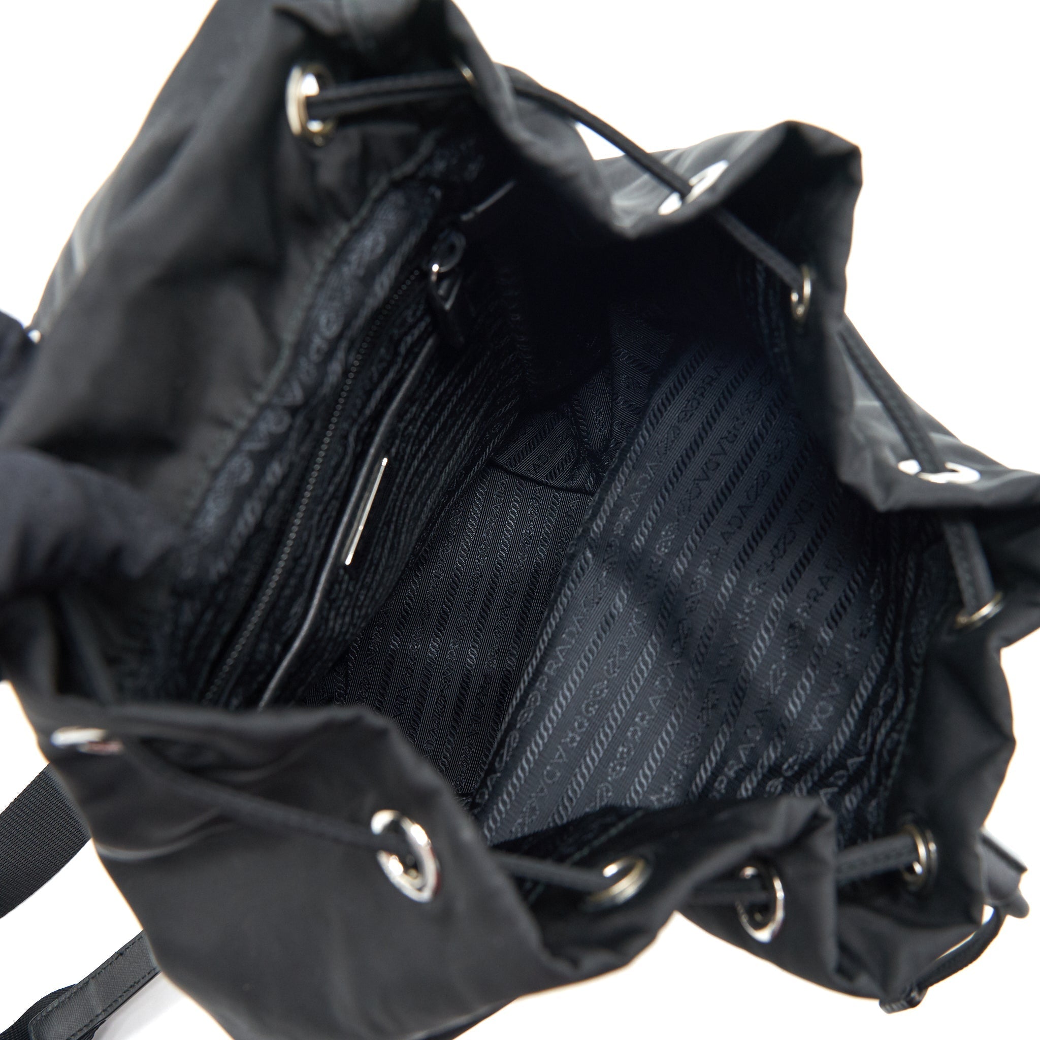 PRADA NYLON BACKPACK BLACK SHW