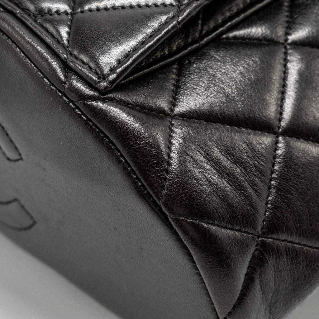 CHANEL VINTAGE DUMA BACKPACK LAMBSKIN BLACK GHW