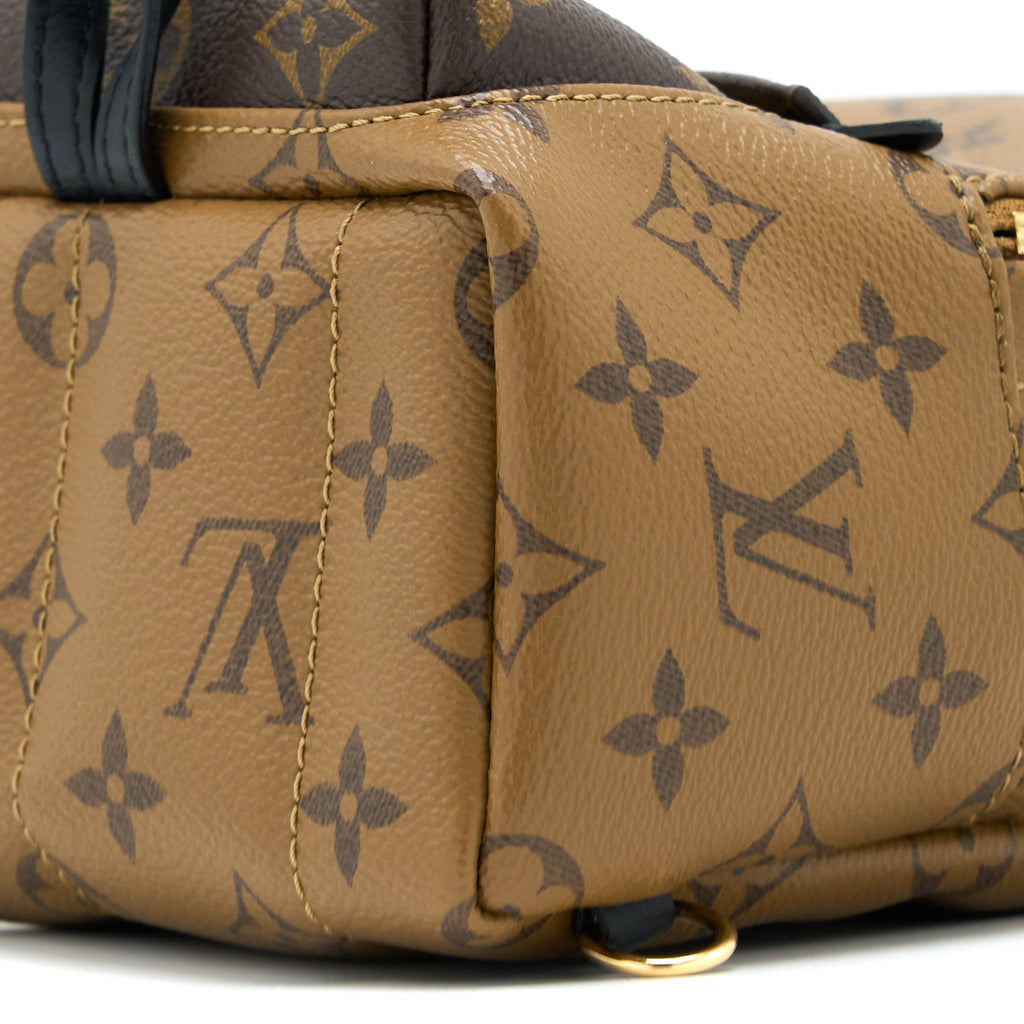 LOUIS VUITTON PALM SPRINGS MINI BACKPACK MONOGRAM REVERSE CANVAS GHW