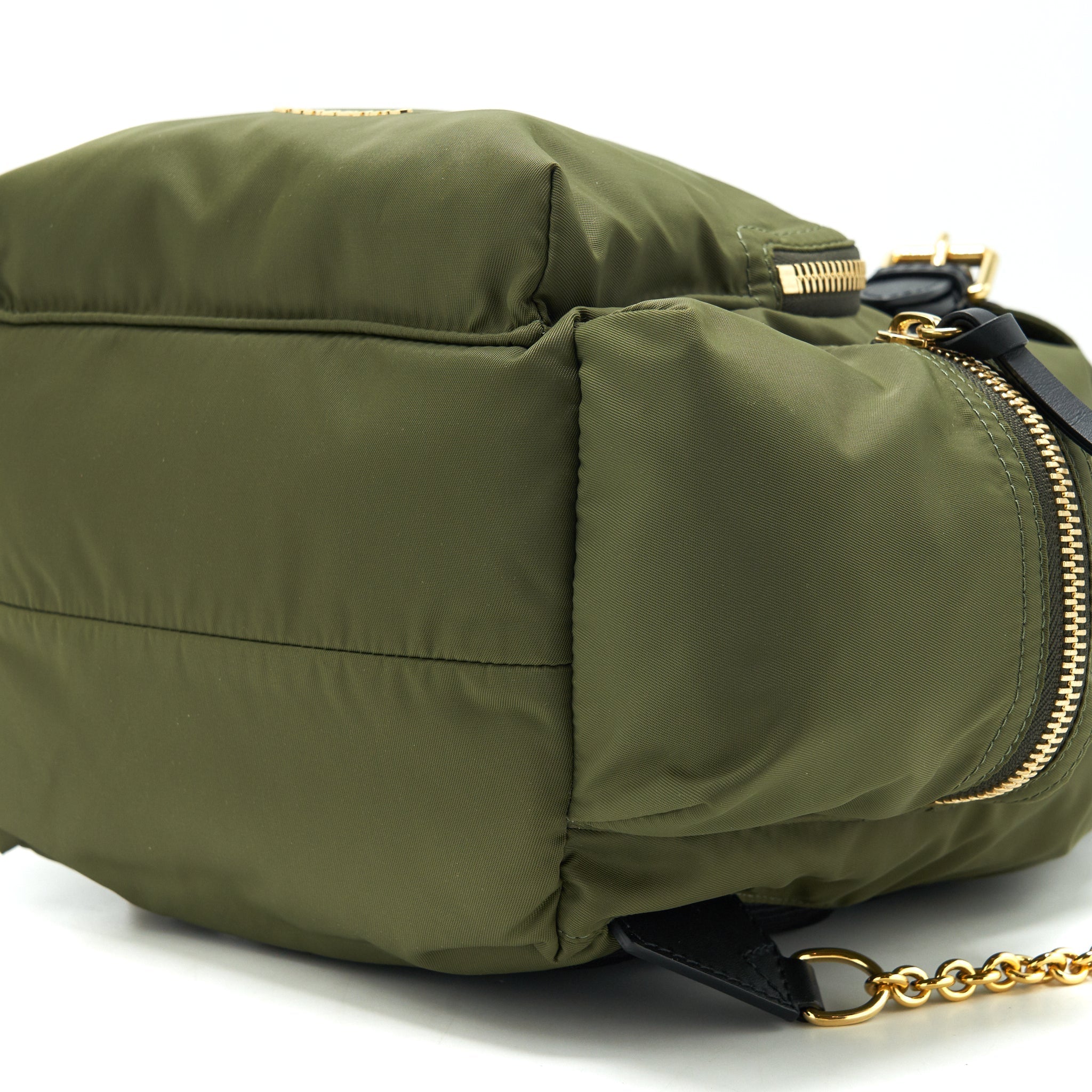 BURBERRY NYLON RUCKSACK BACKPACK GREEN GHW