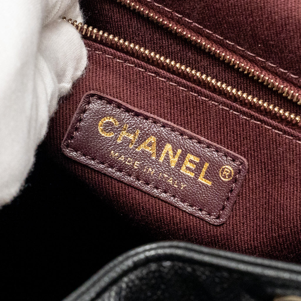 CHANEL AFFINITY BACKPACK CAVIAR BLACK LGHW (MICROCHIP)