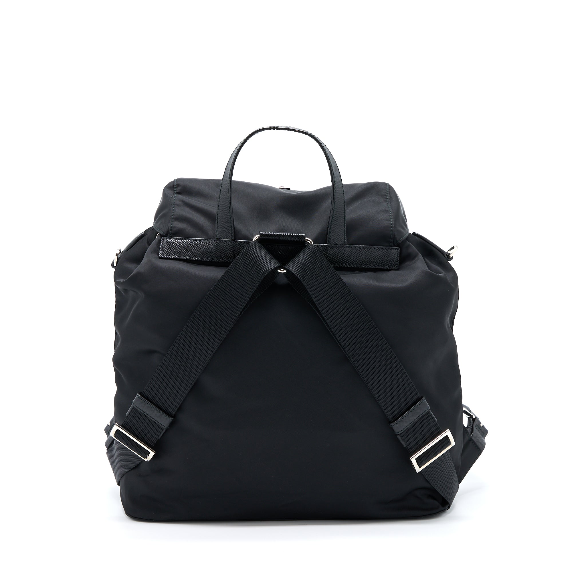 PRADA BACKPACK NYLON BLACK/ MULTICOLOURED SHW