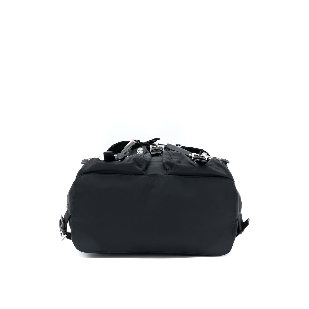 PRADA BACKPACK NYLON BLACK/ MULTICOLOURED SHW