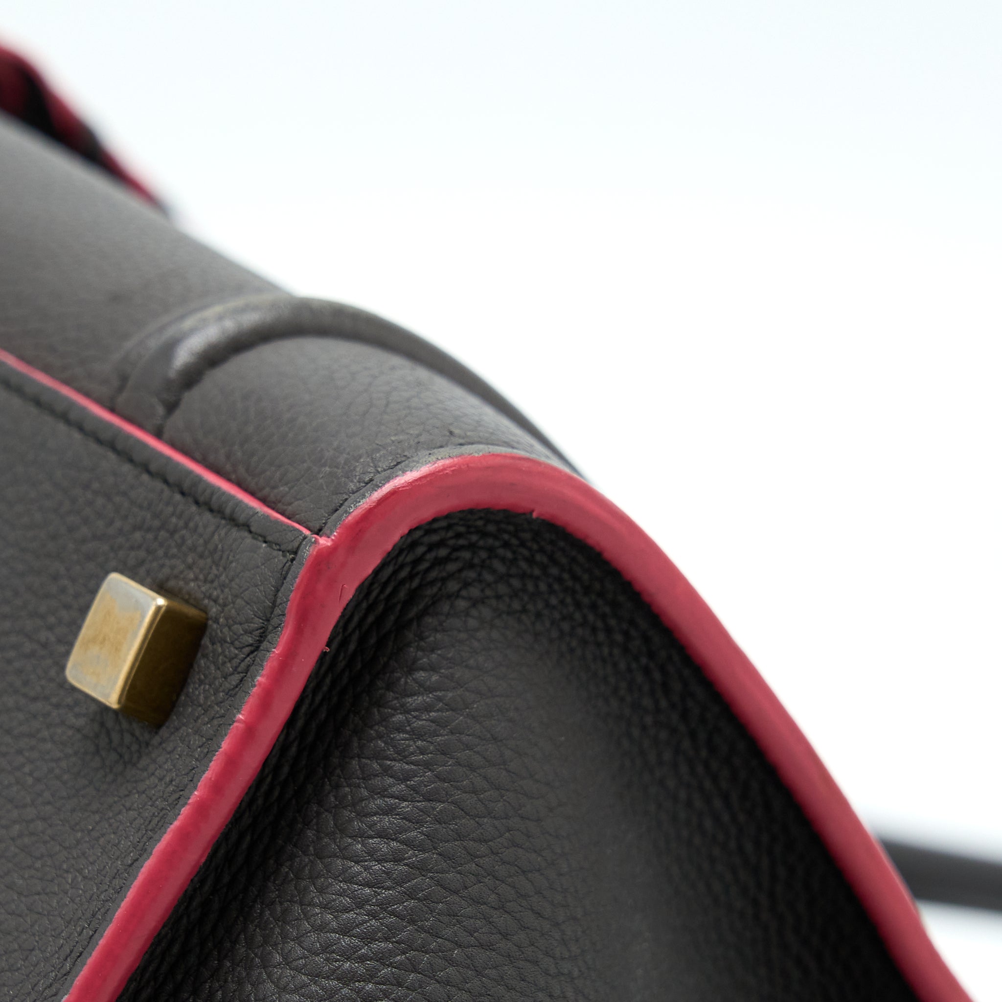 CELINE LARGE PHANTOM LUGGAGE BAG CALFSKIN DARK GREY/PINK