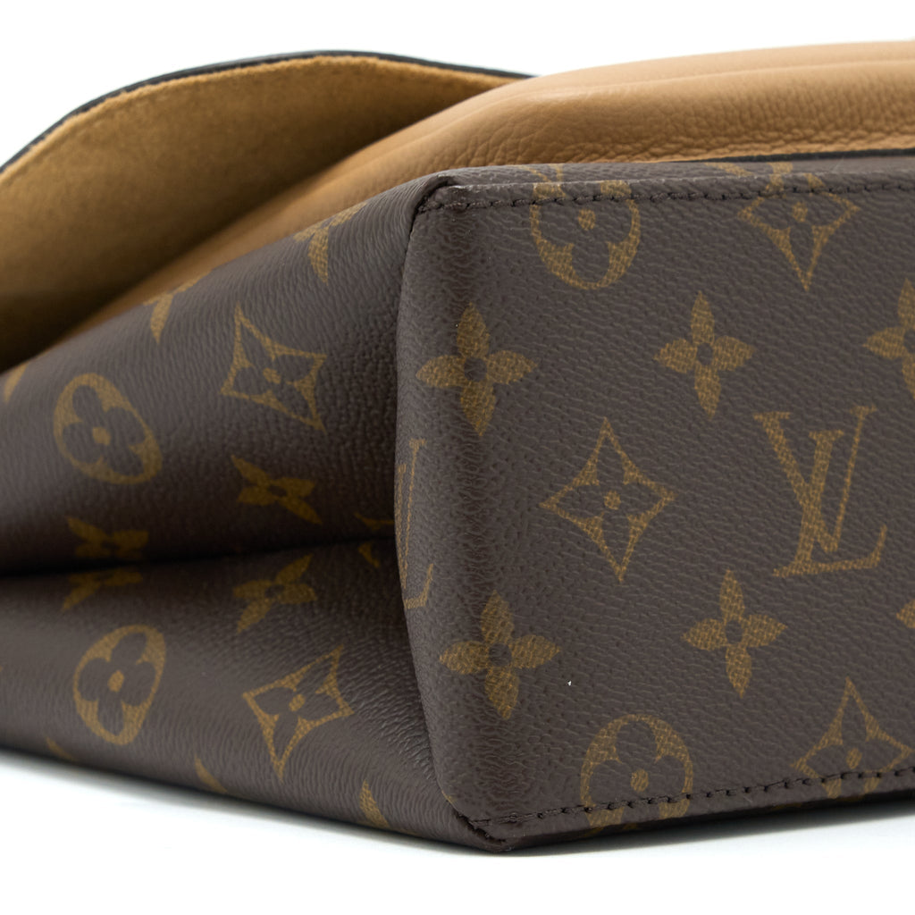 LOUIS VUITTON MARIGNAN TOP HANDLE MESSENGER BAG MONOGRAM CANVAS BROWN GHW