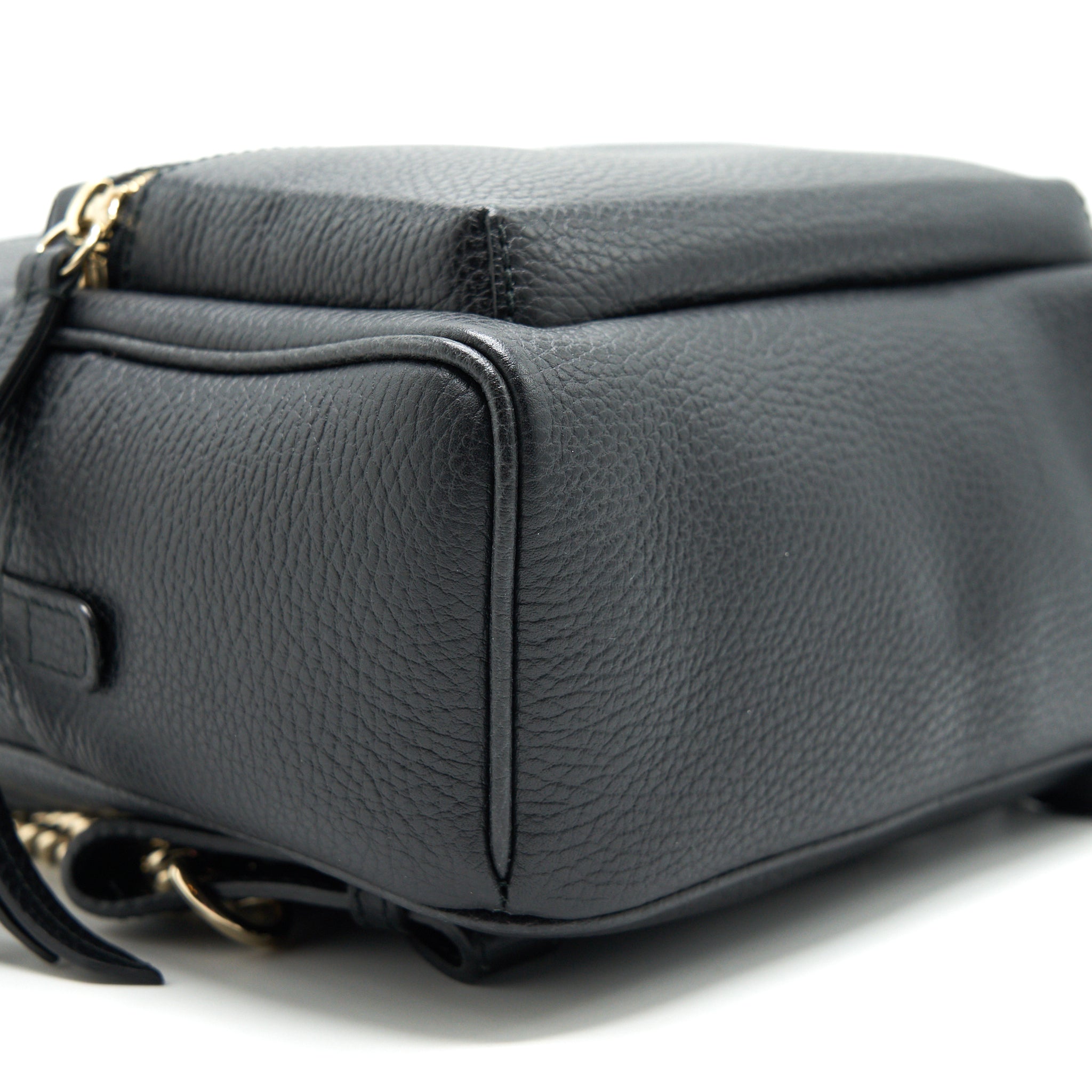 GUCCI SOHO LEATHER BACKPACK BLACK