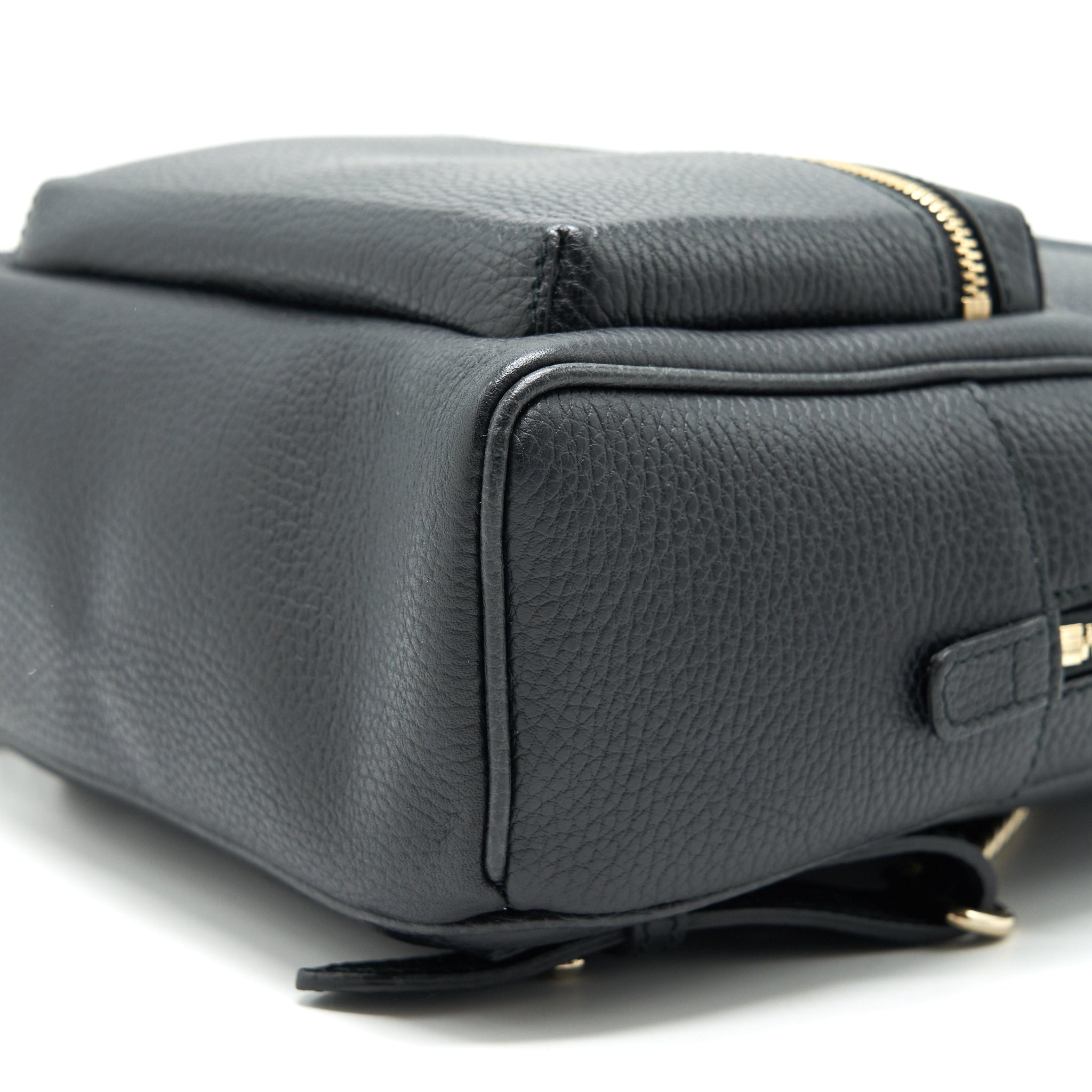 GUCCI SOHO LEATHER BACKPACK BLACK