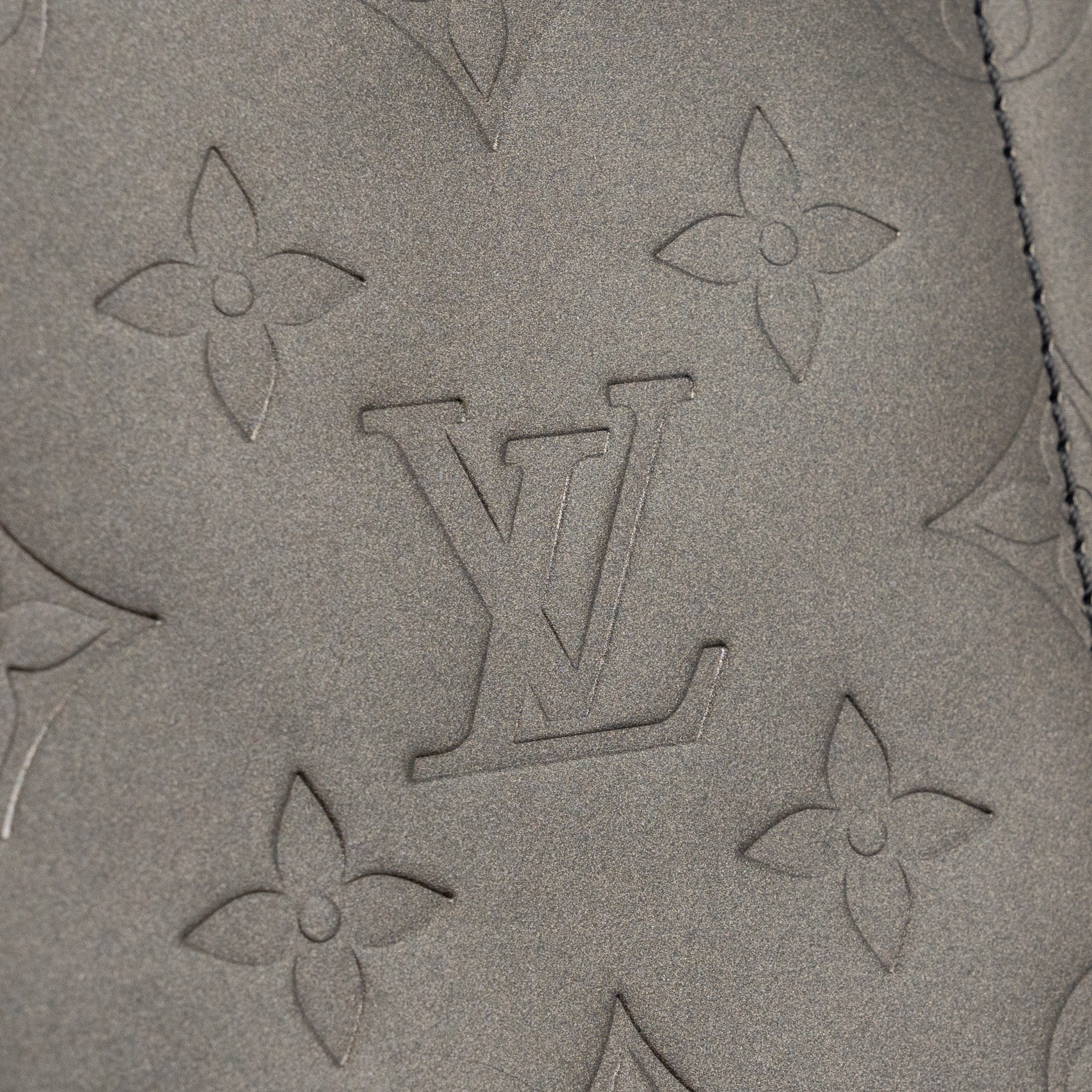 LOUIS VUITTON MESSENGER SHOULDER BAG LEATHER DARK GREY SHW