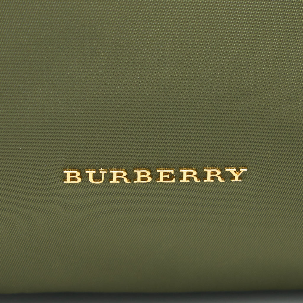 BURBERRY MEDIUM RUCKSACK BACKPACK NYLON OLIVE GREEN GHW