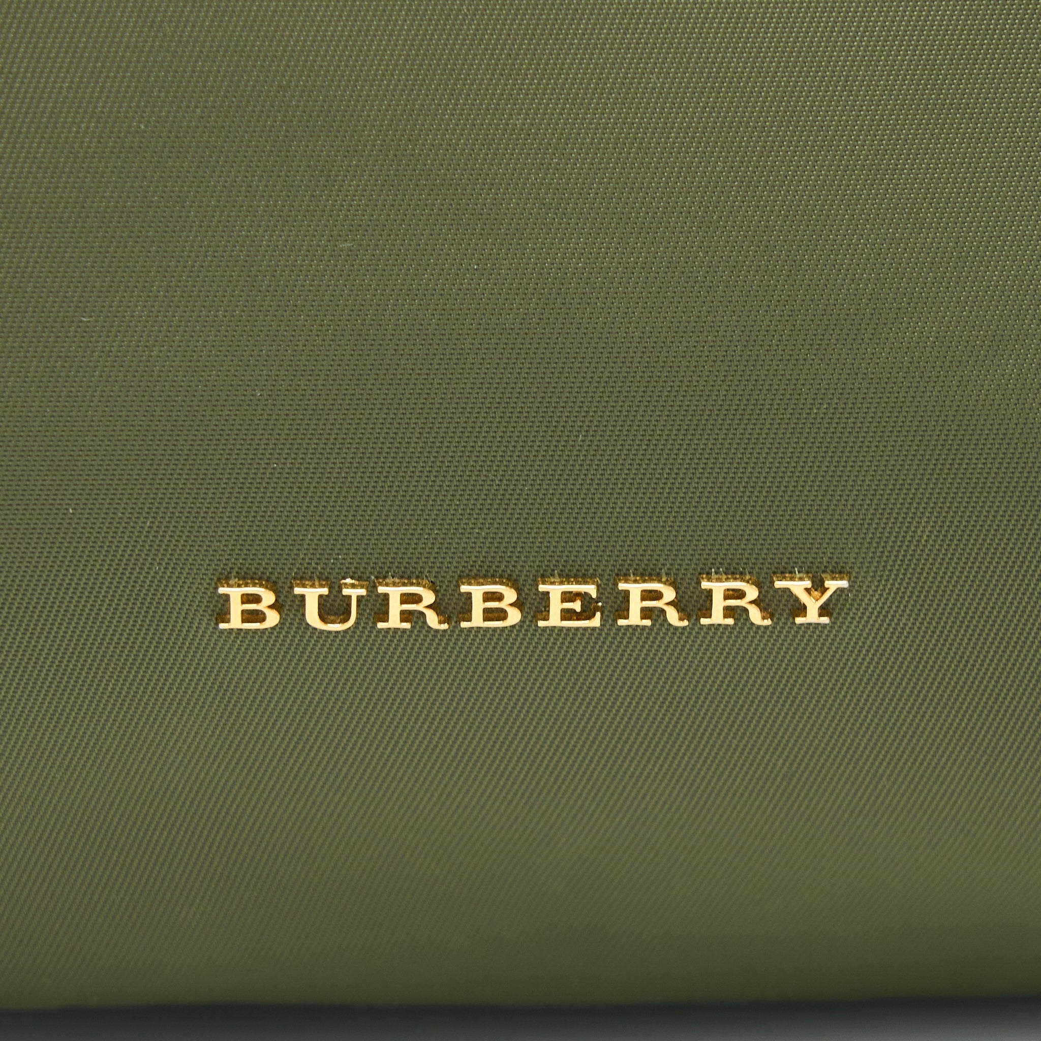 BURBERRY MEDIUM RUCKSACK BACKPACK NYLON OLIVE GREEN GHW