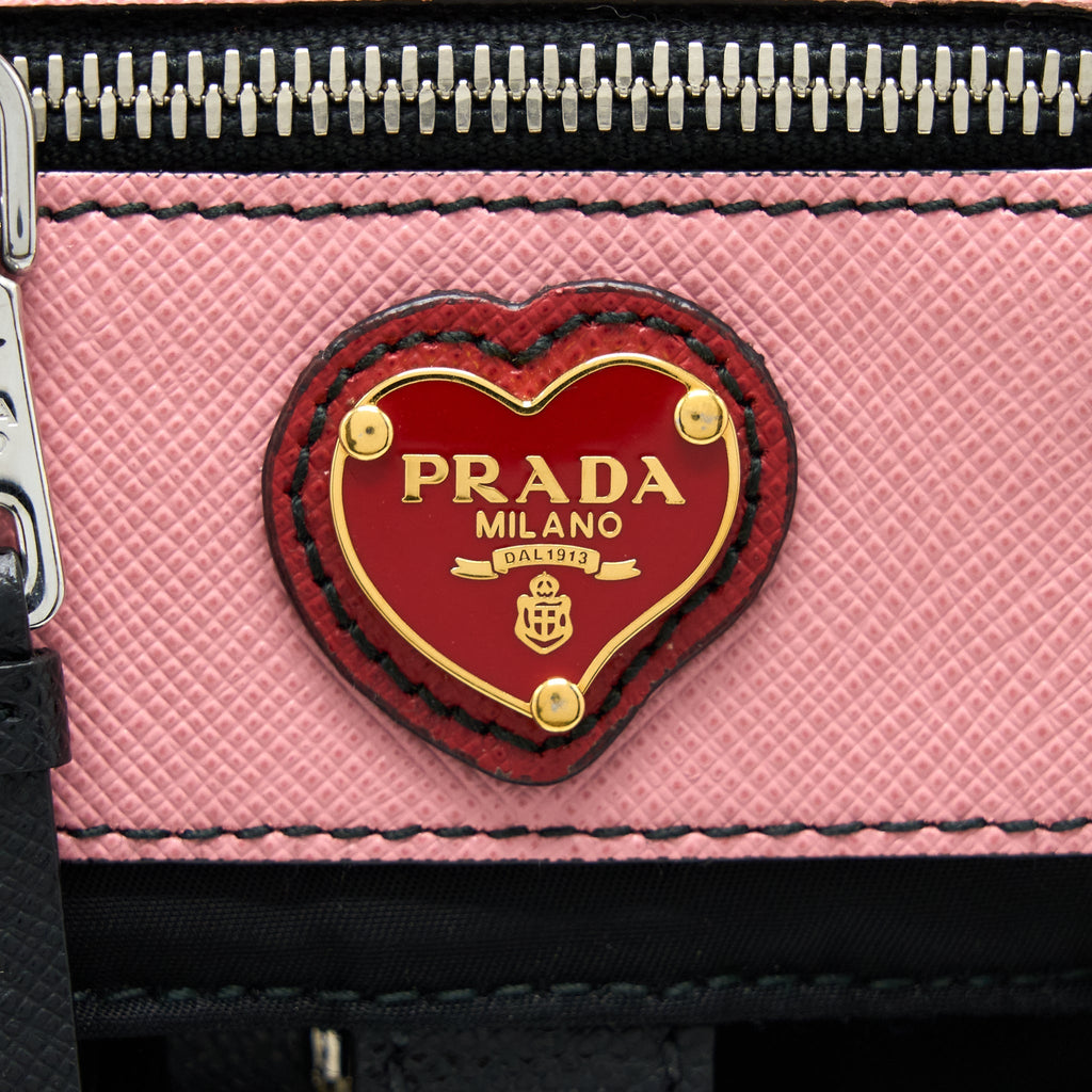 PRADA BACKPACK NYLON BLACK/ MULTICOLOURED SHW