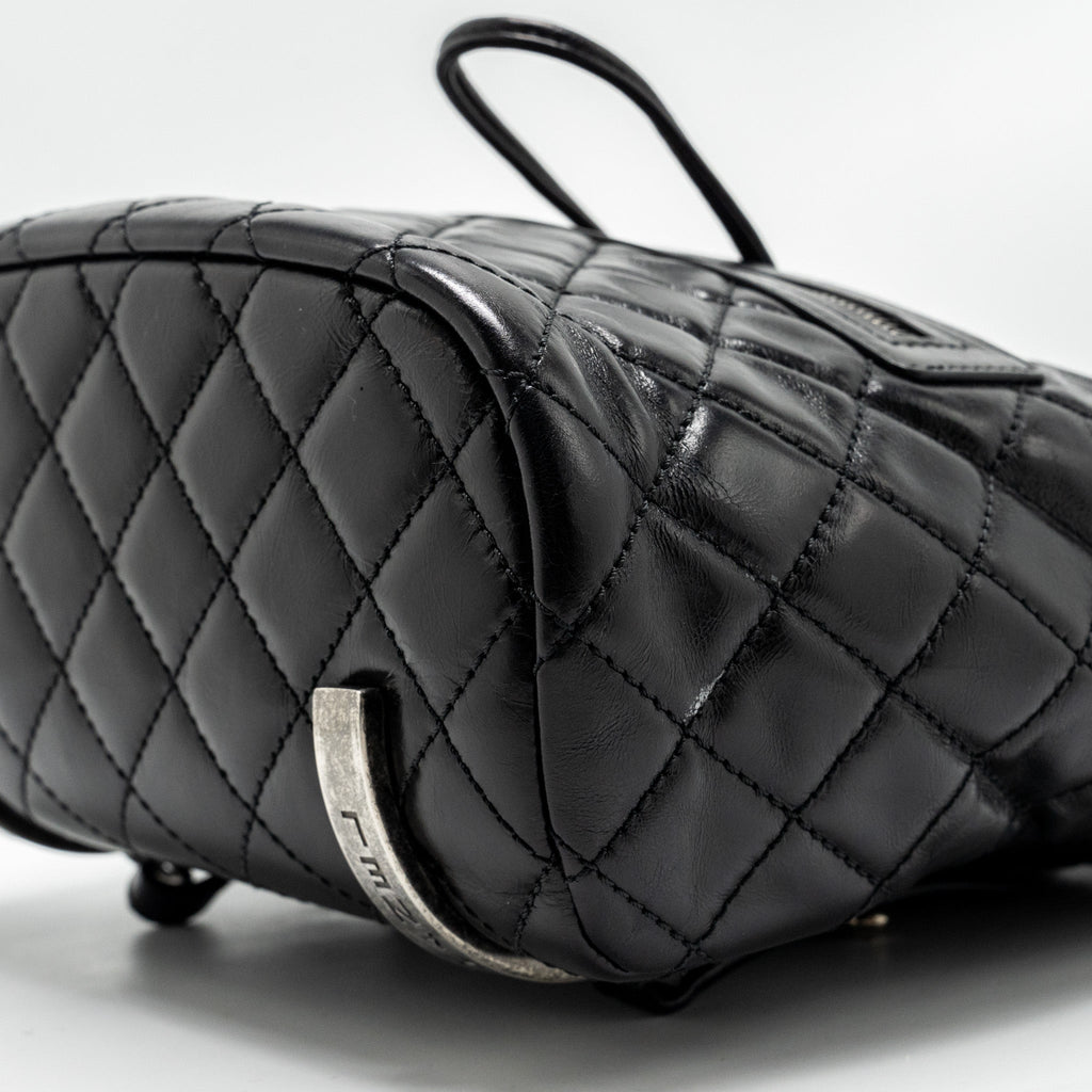 CHANEL MOUNTAIN BACKPACK QUILTED CALFSKIN BLACK RUTHENIUM HARDWARE