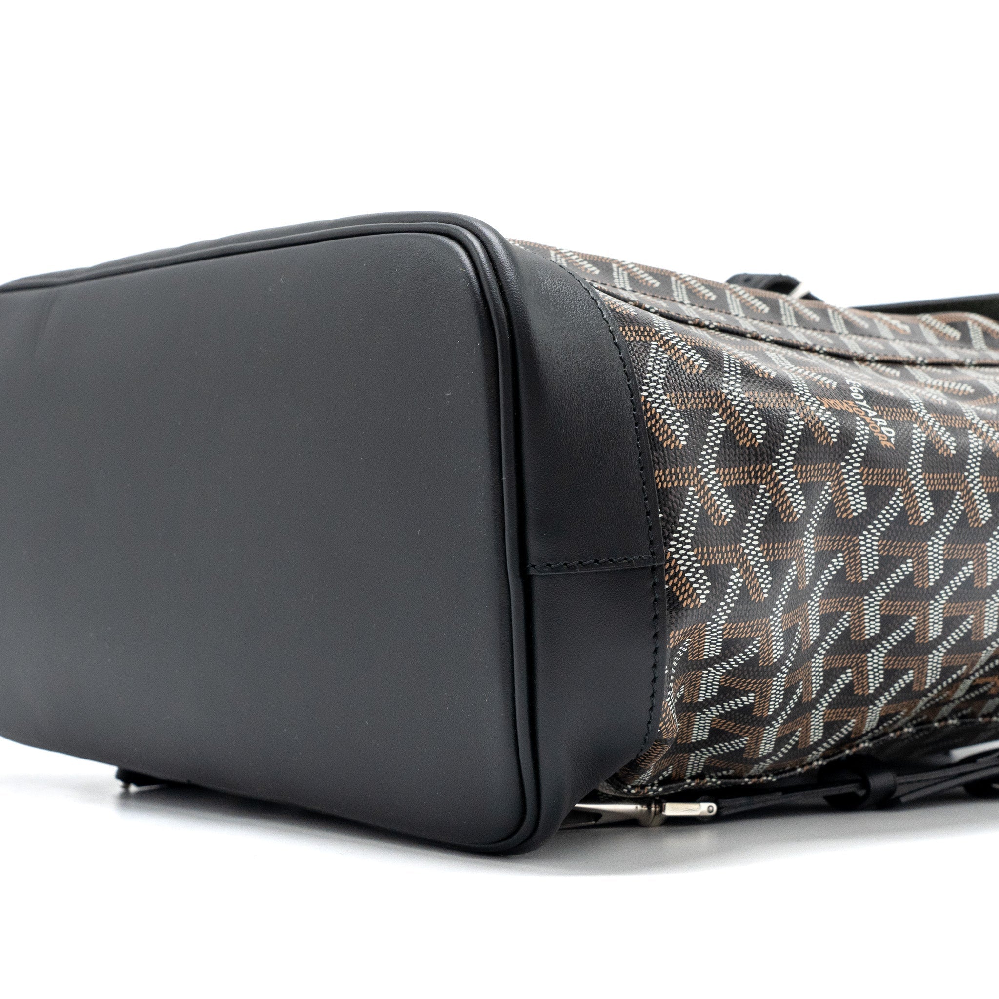 GOYARD ALPIN BACKPACK GOYARDINE CANVAS BLACK SHW