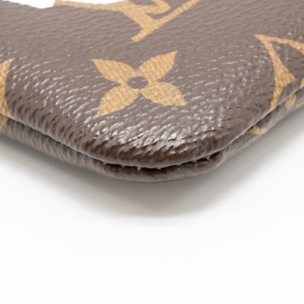 LOUIS VUITTON TRAVEL STICKERS CITY POUCH MONOGRAM CANVAS GHW