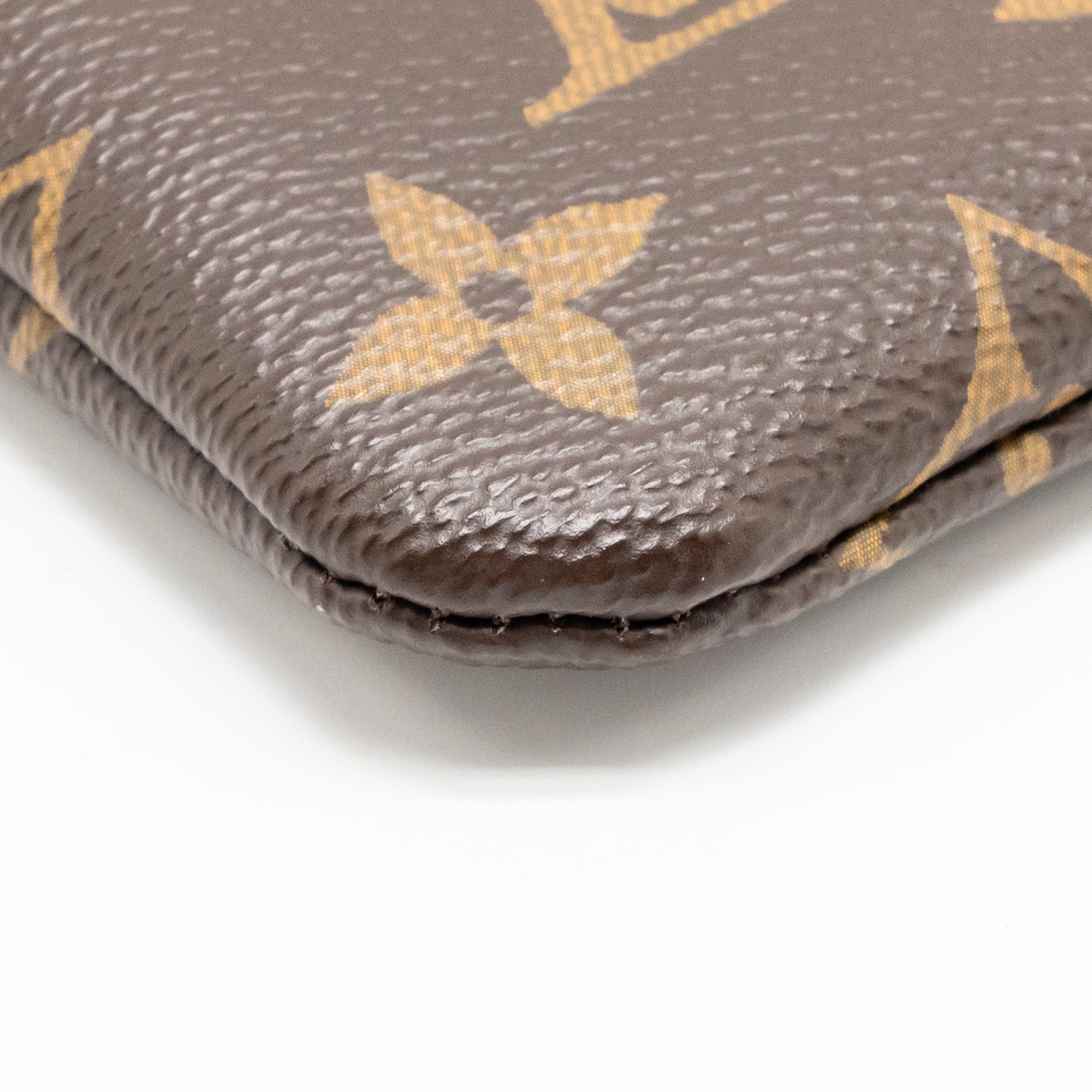 LOUIS VUITTON TRAVEL STICKERS CITY POUCH MONOGRAM CANVAS GHW