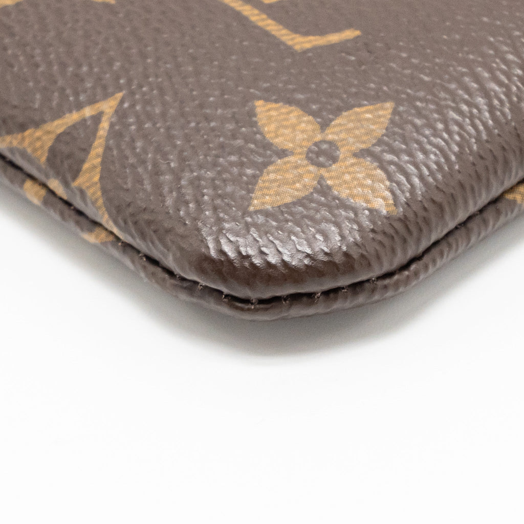 LOUIS VUITTON TRAVEL STICKERS CITY POUCH MONOGRAM CANVAS GHW