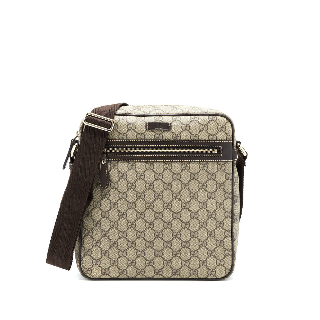 GUCCI MESSENGER BAG GG SUPREME CANVAS GHW