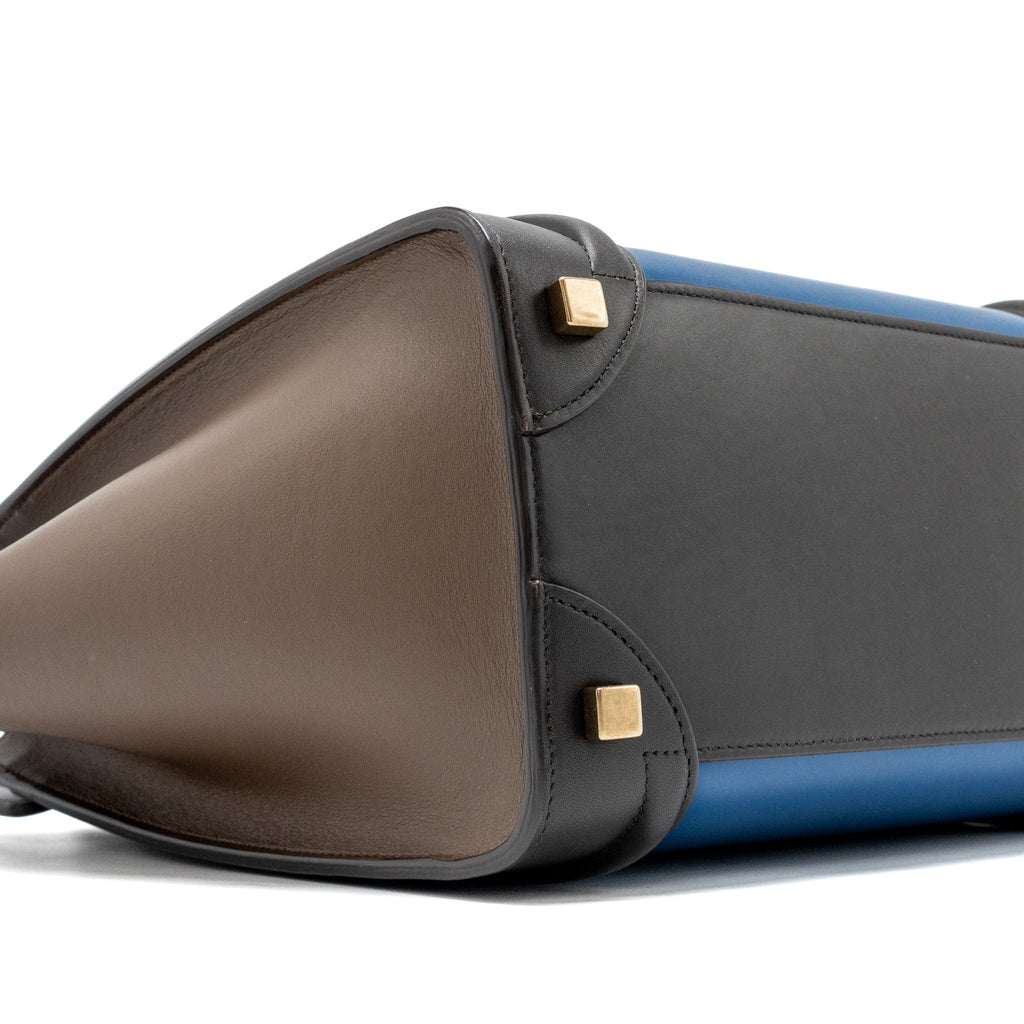 CELINE MICRO LUGGAGE BAG CALFSKIN MULTICOLOUR GHW