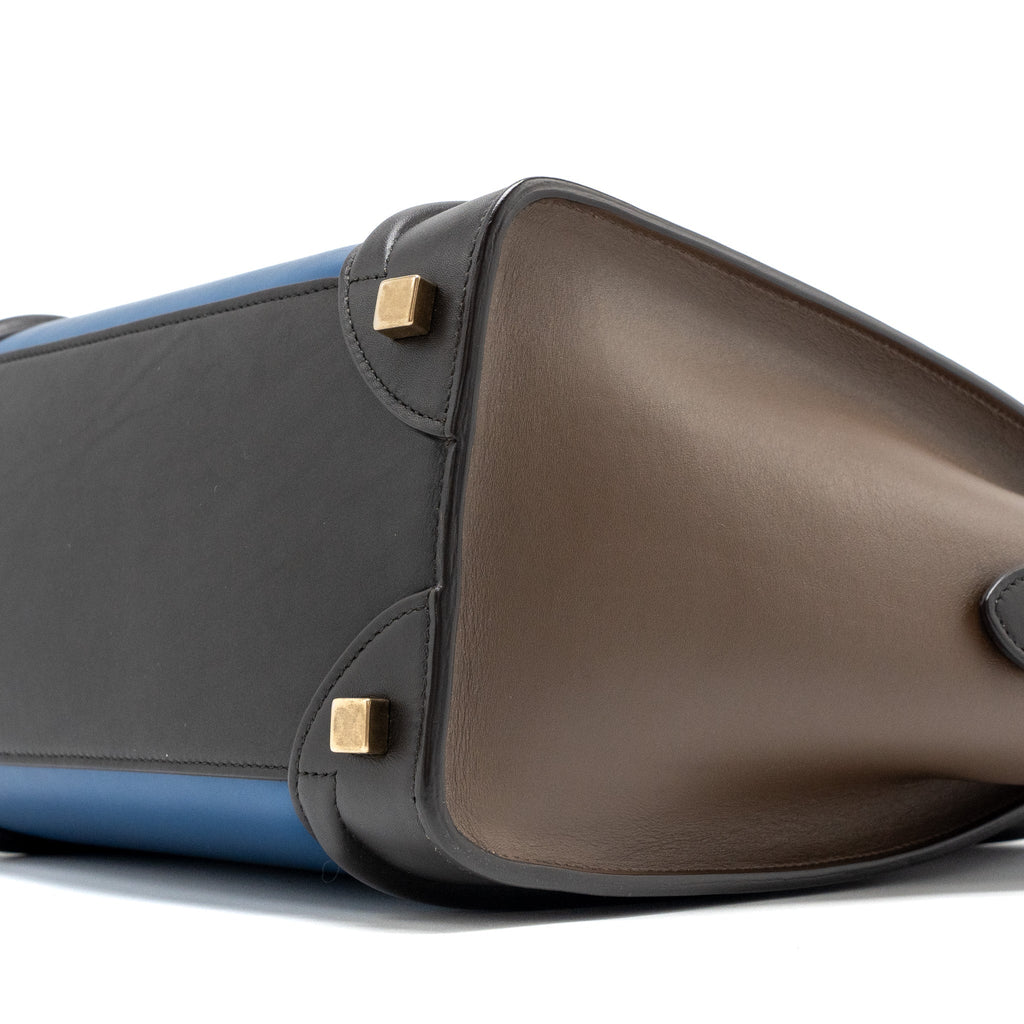 CELINE MICRO LUGGAGE BAG CALFSKIN MULTICOLOUR GHW