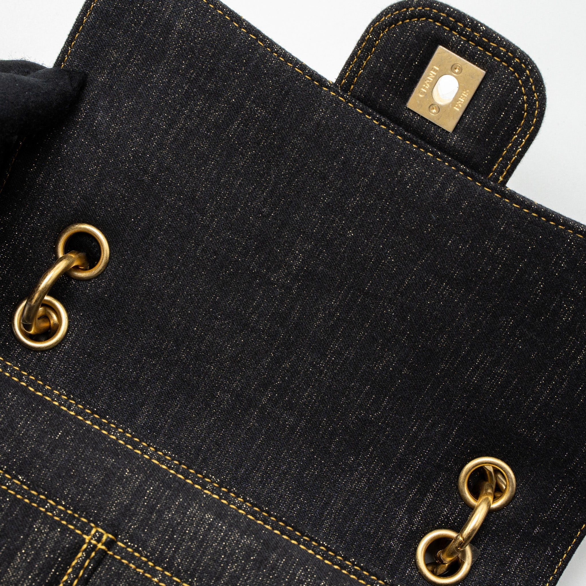 CHANEL 23S FLAP BACKPACK DENIM DARK BLUE BRUSHED GHW (MICROCHIP)