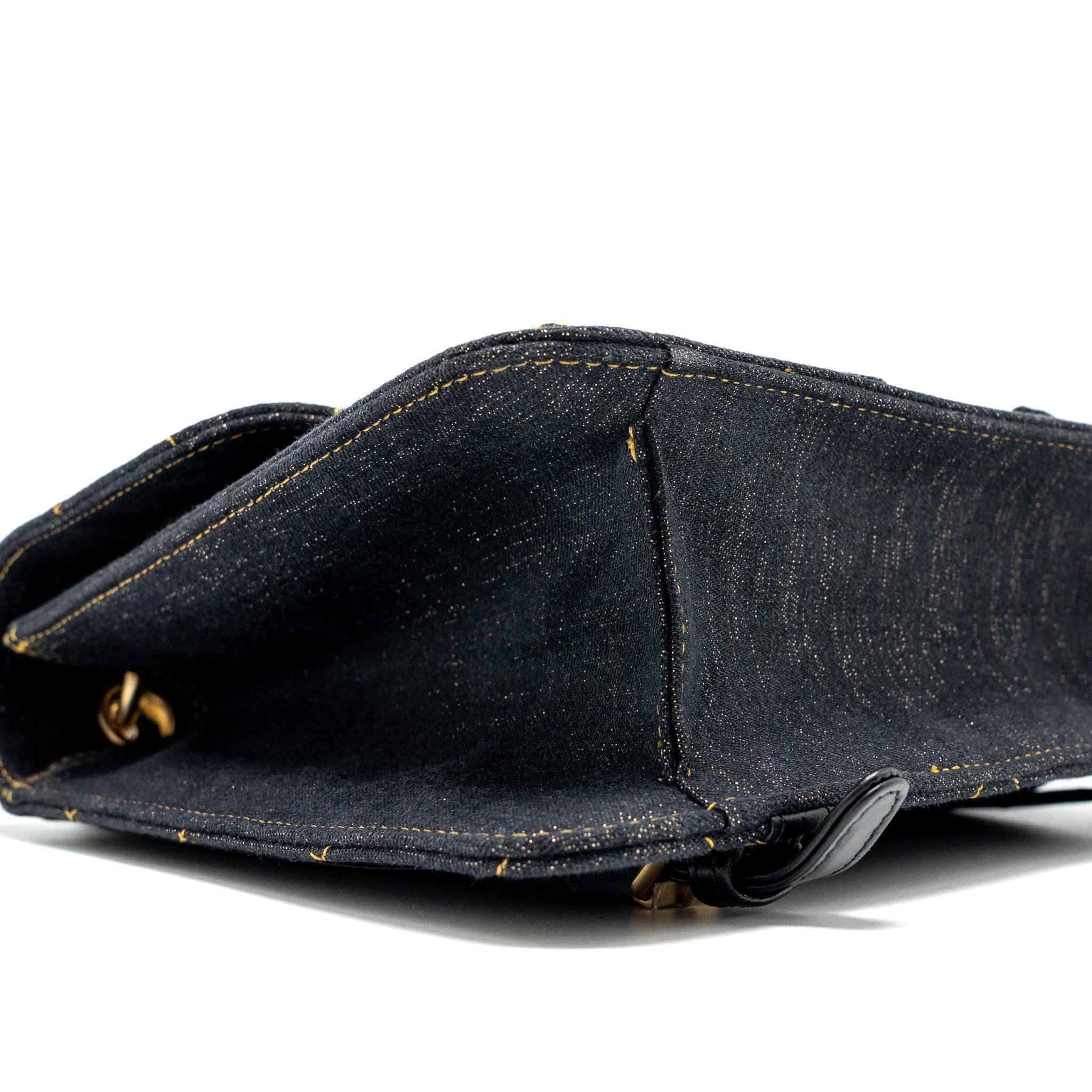 CHANEL 23S FLAP BACKPACK DENIM DARK BLUE BRUSHED GHW (MICROCHIP)