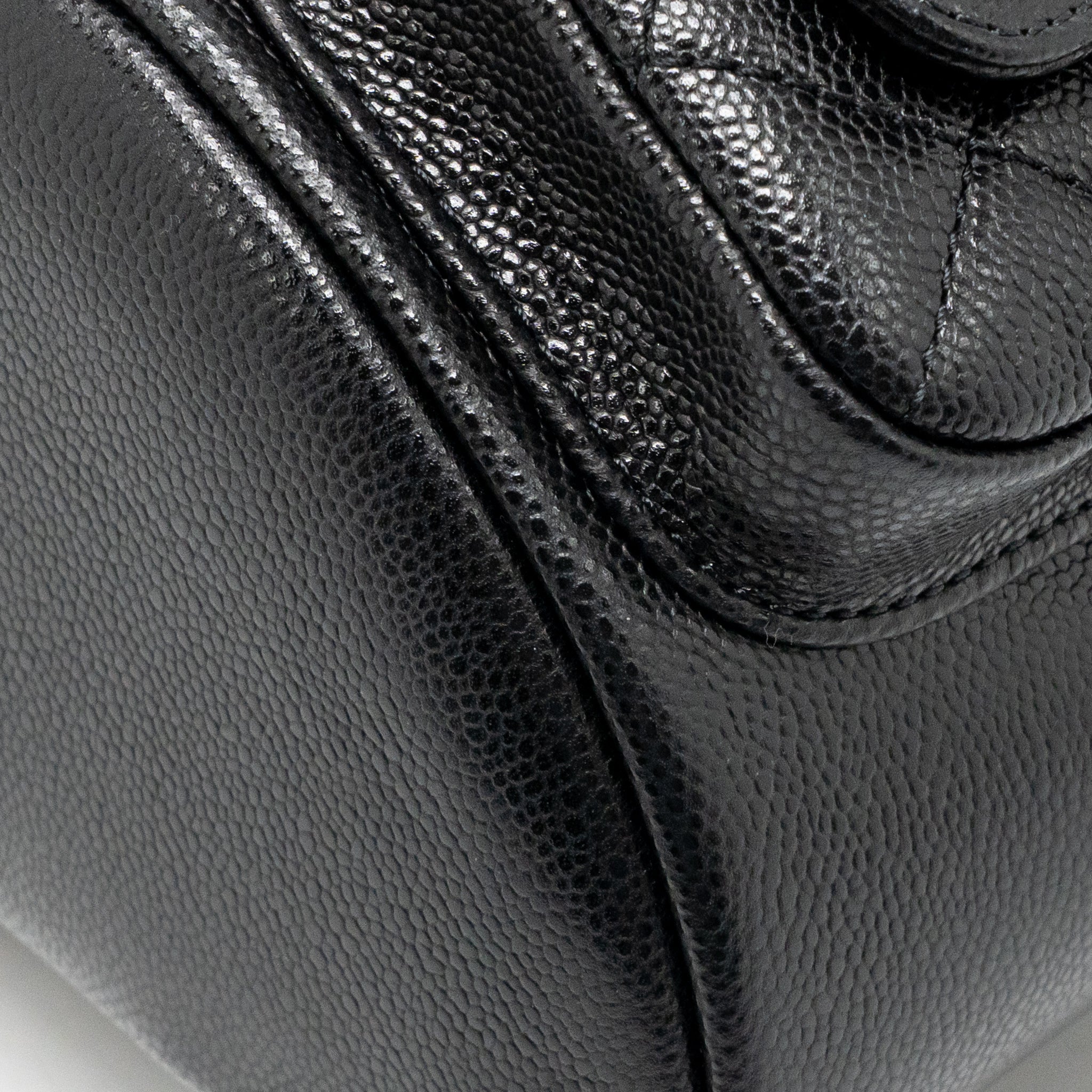 CHANEL 23P MINI TRIPLE PACK BACKPACK CAVIAR BLACK LGHW (MICROCHIP)