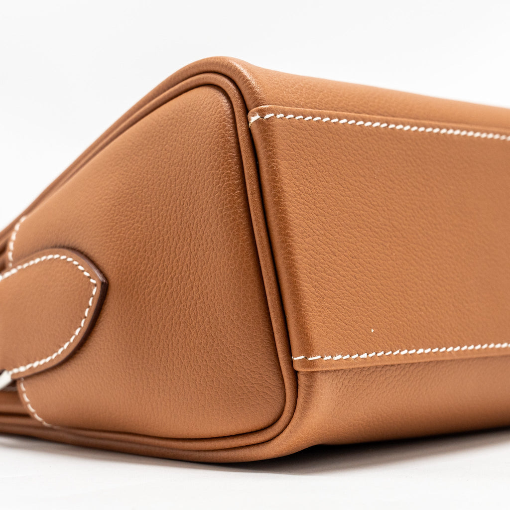 HERMES KELLY MESSENGER PM BAG EVERCOLOR GOLD SHW