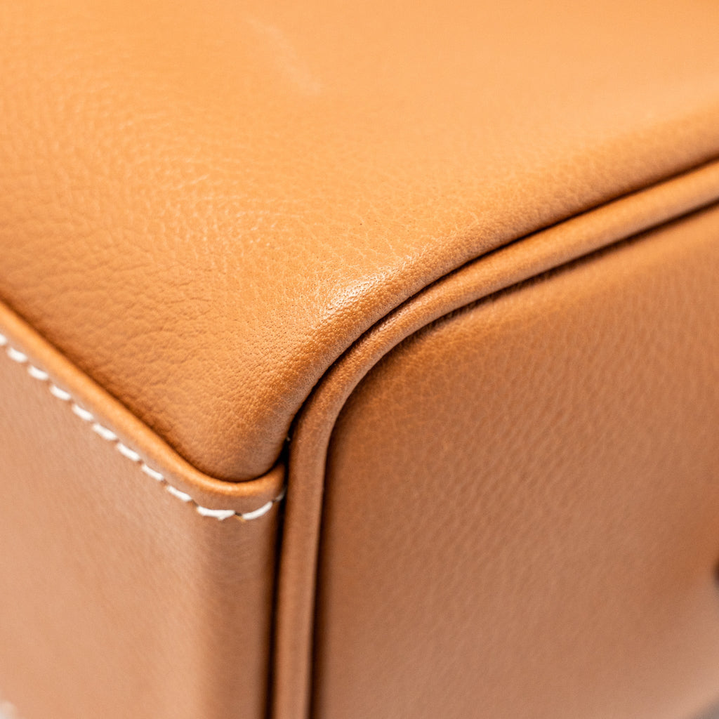 HERMES KELLY MESSENGER PM BAG EVERCOLOR GOLD SHW