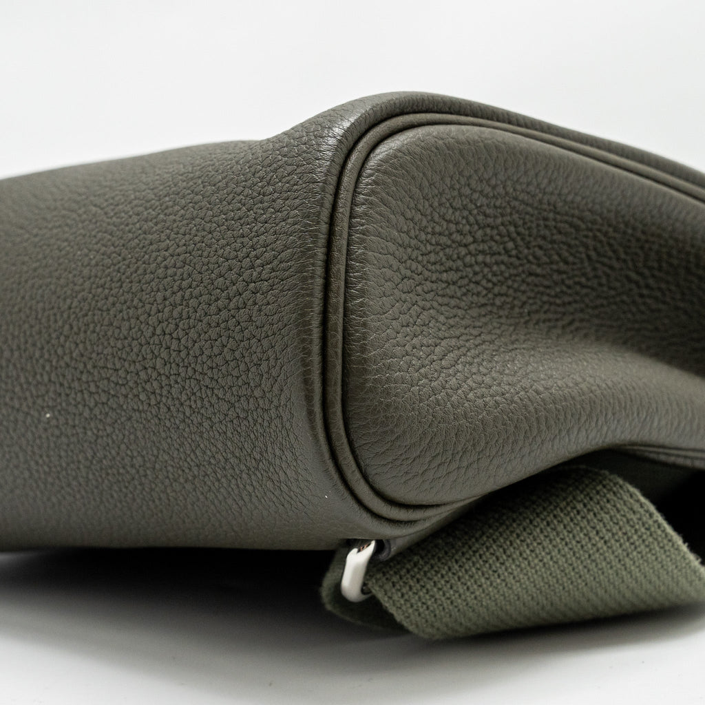 HERMES HAC A DOS PM BACKPACK TOGO VERT DE GRIS SHW