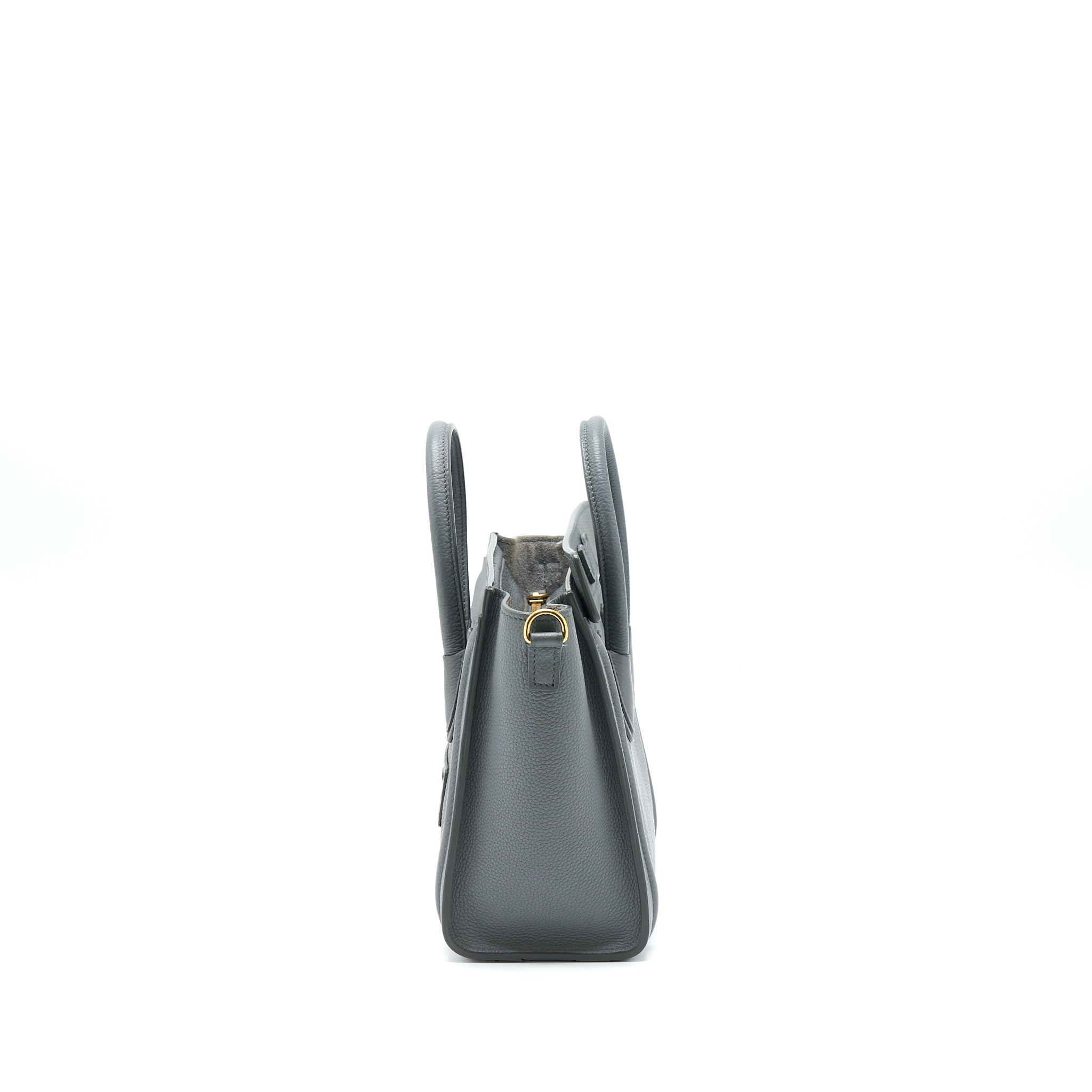 CELINE NANO LUGGAGE BAG GREY GHW