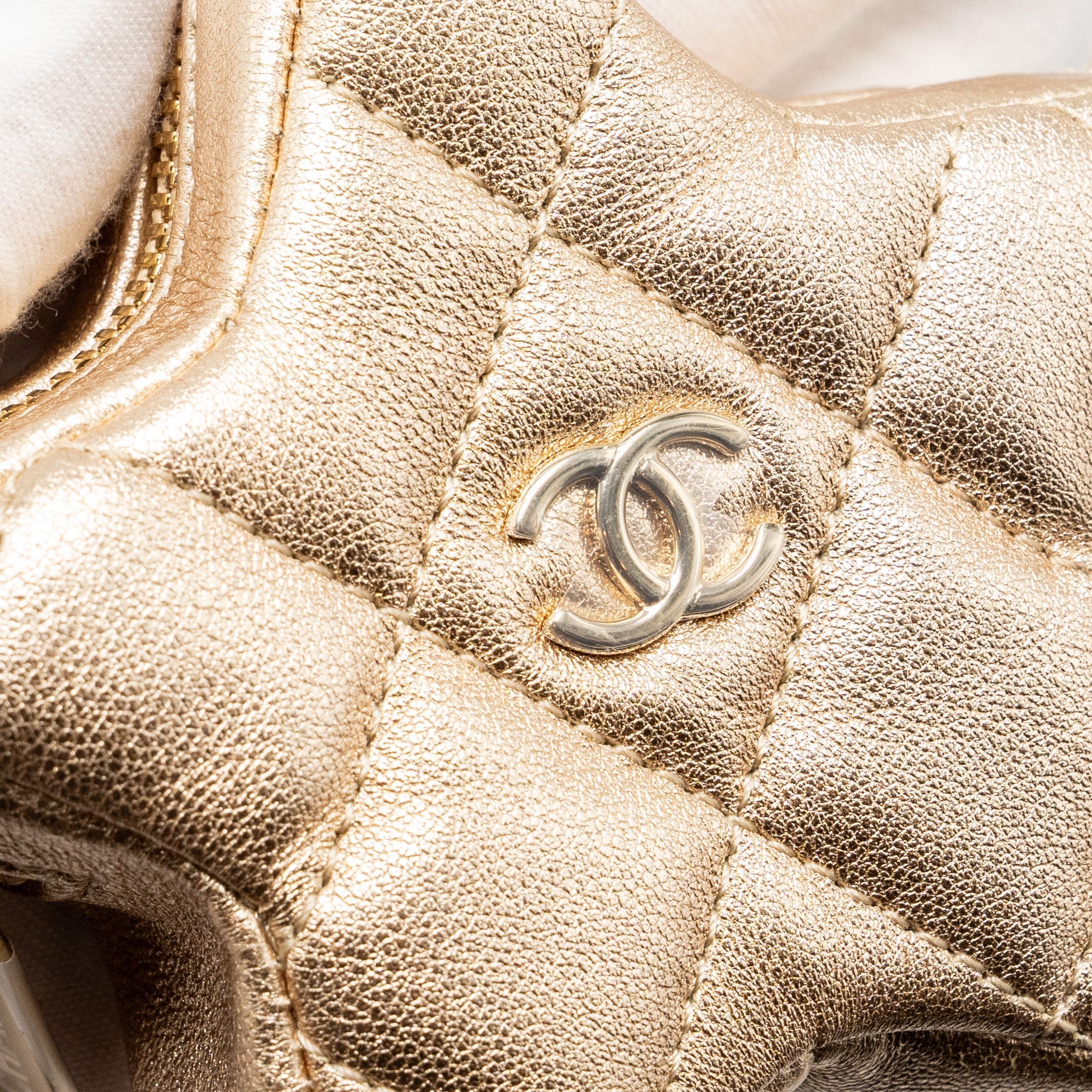 CHANEL 24C BACKPACK WITH STAR PATENT GOLD LGHW (MICROCHIP)
